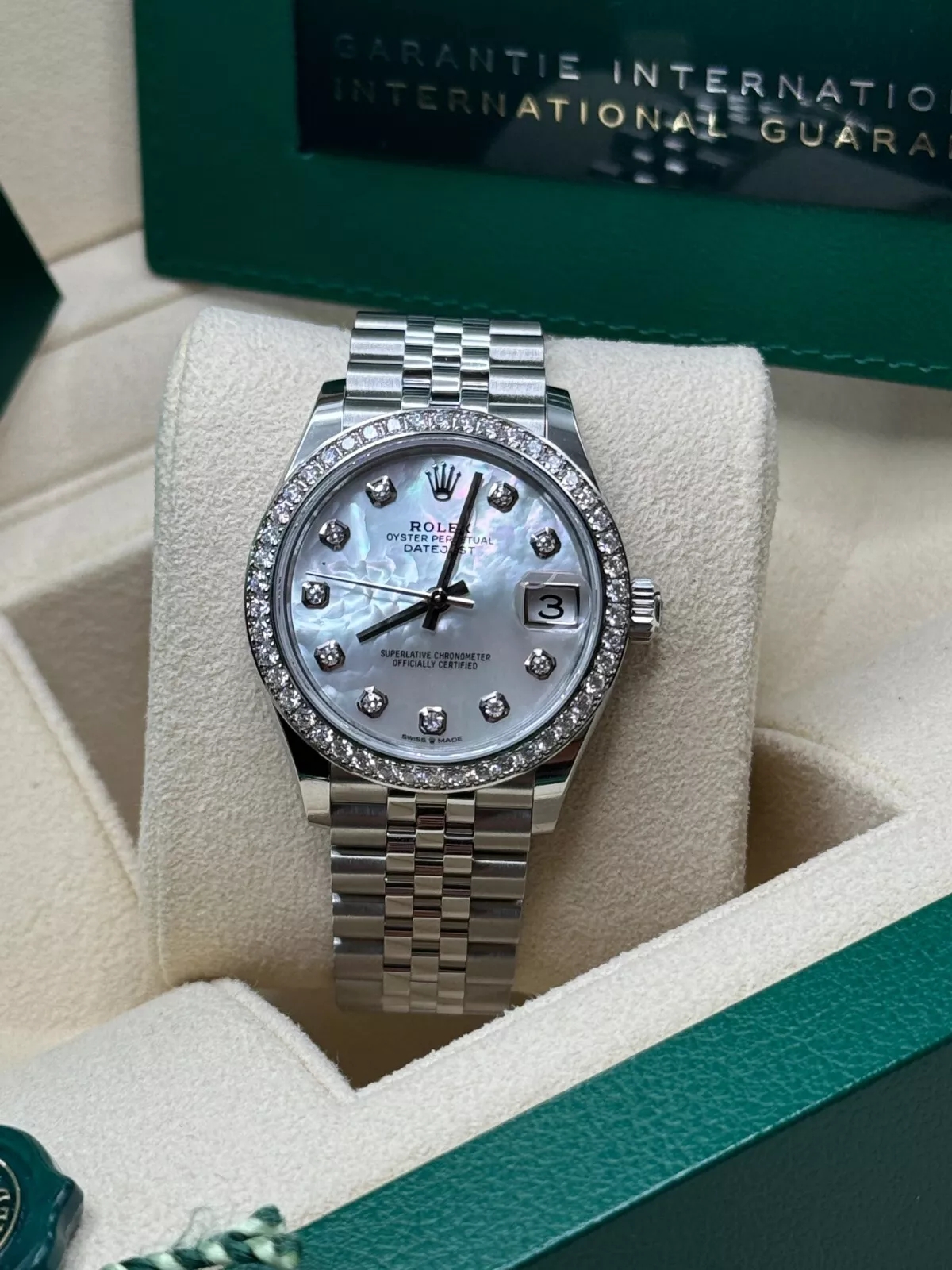 Rolex Datejust m278384RBR-0007/0008 Mother-of-Pearl 31mm Dial Oyster Watch