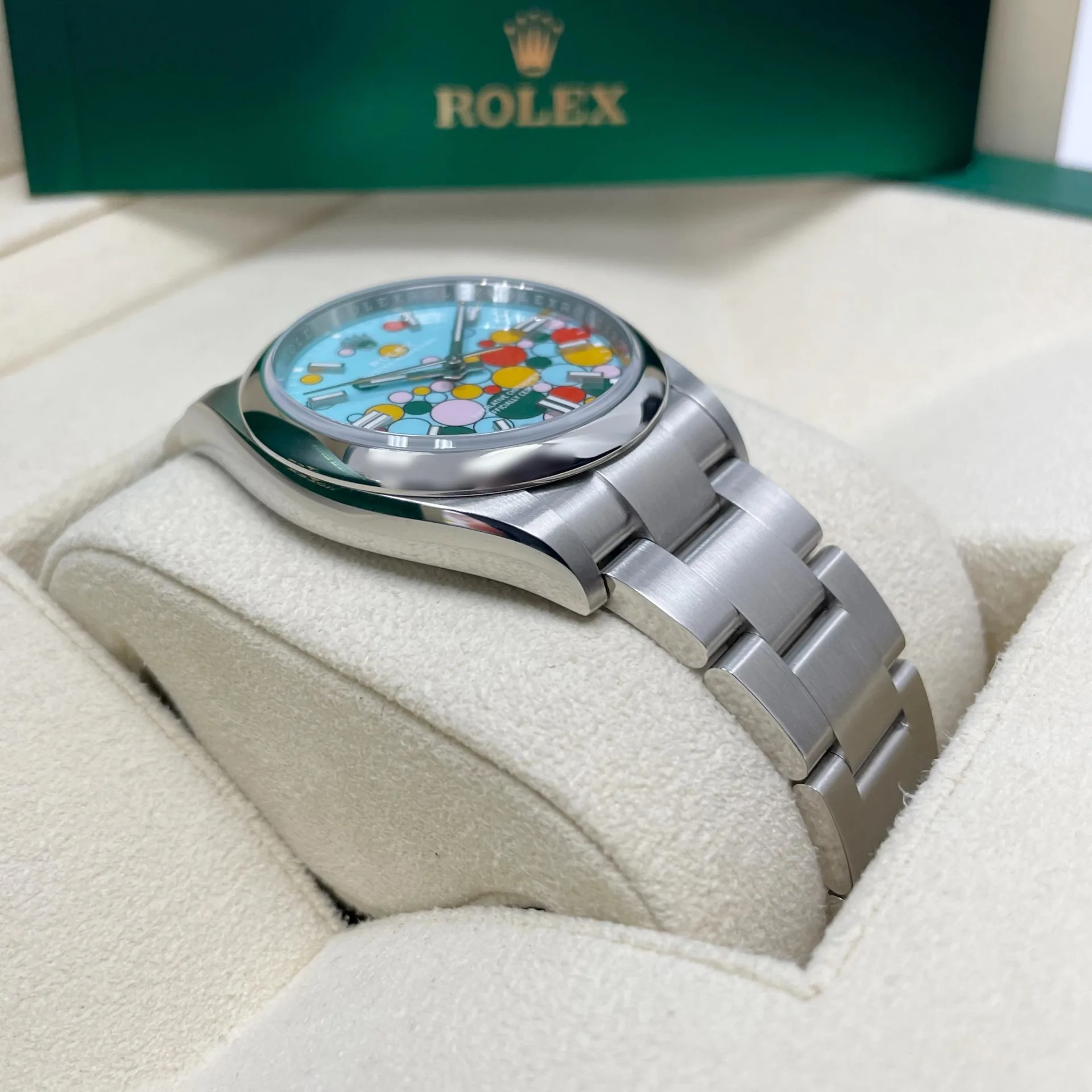 Rolex Oyster Perpetual 36mm 126000-0009 Turquoise Celebration Dial Oyster Bracelet