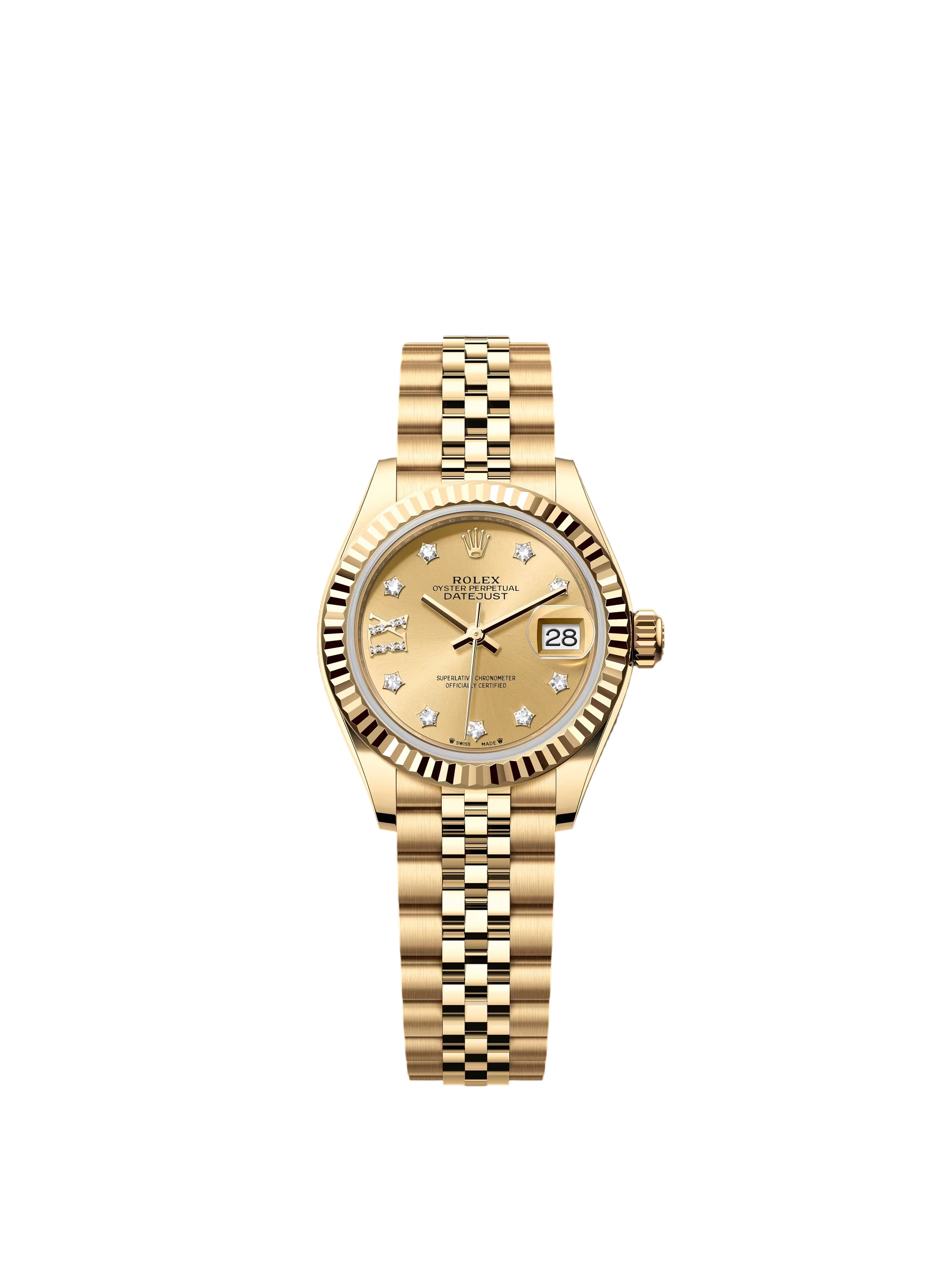 Rolex Lady-Datejust 28mm 279178  Champagne Diamond Dial