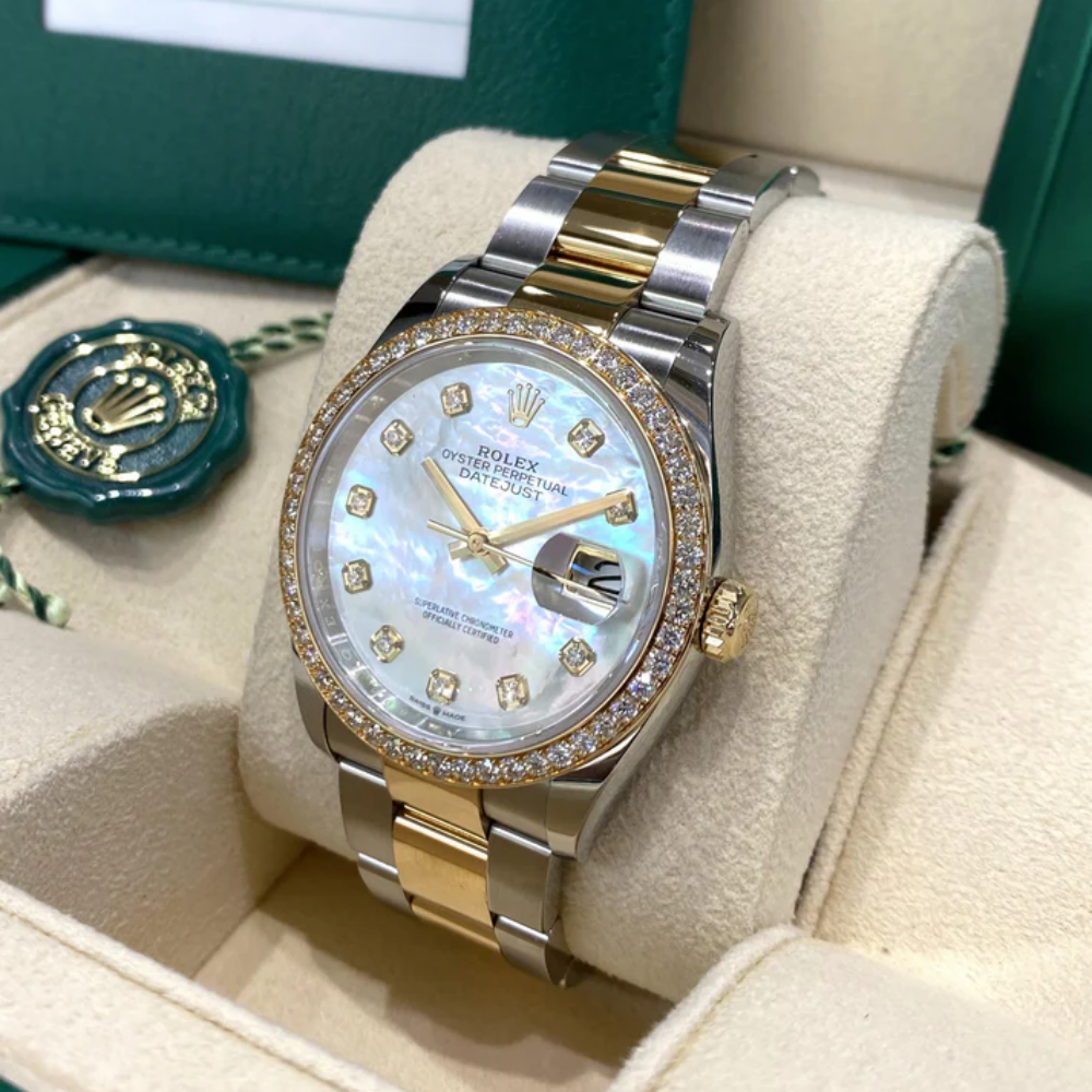 Rolex  Datejust 36mm 126283 White Mother-of-Pearl Dial Jubilee Bracelet Watch