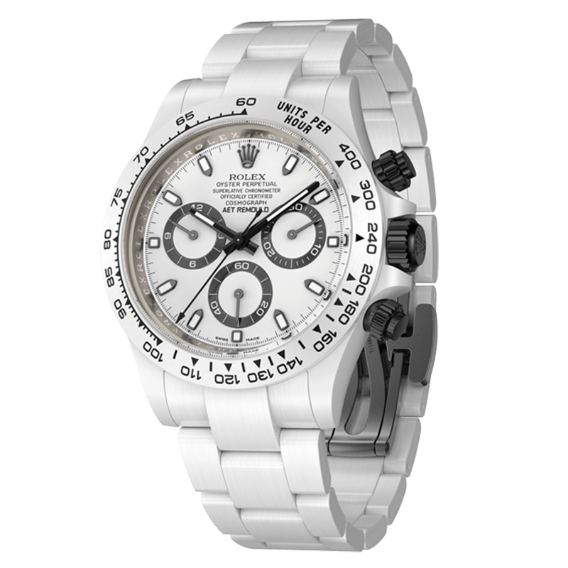 This product is out of stock. If you need to purchase it, please contact us to customize it.Rolex Daytona WHITE CLASSIC (FULL-CERAMIC STRAP)