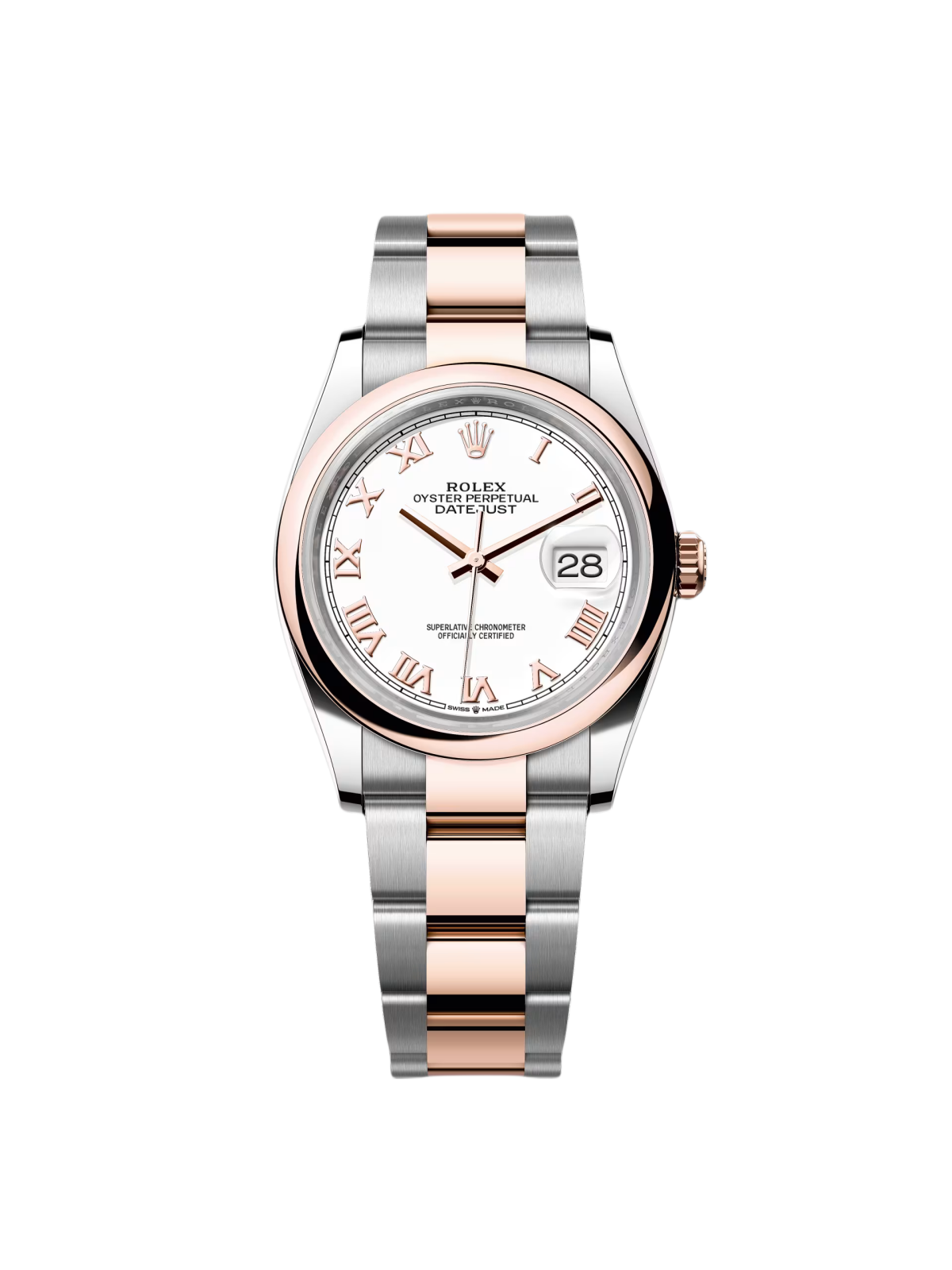 Rolex  Datejust 36mm 126201 White Dial Oyster Bracelet Watch