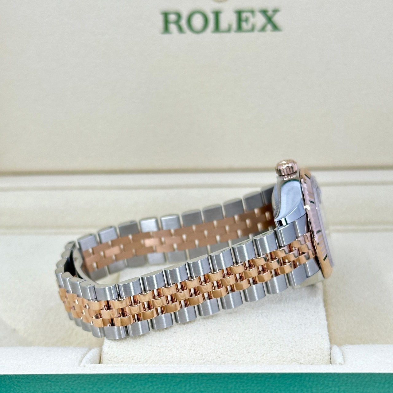 Rolex Lady-Datejust 28mm 279171 Chocolate Roman Oyster Stainless Steel and Rose Gold