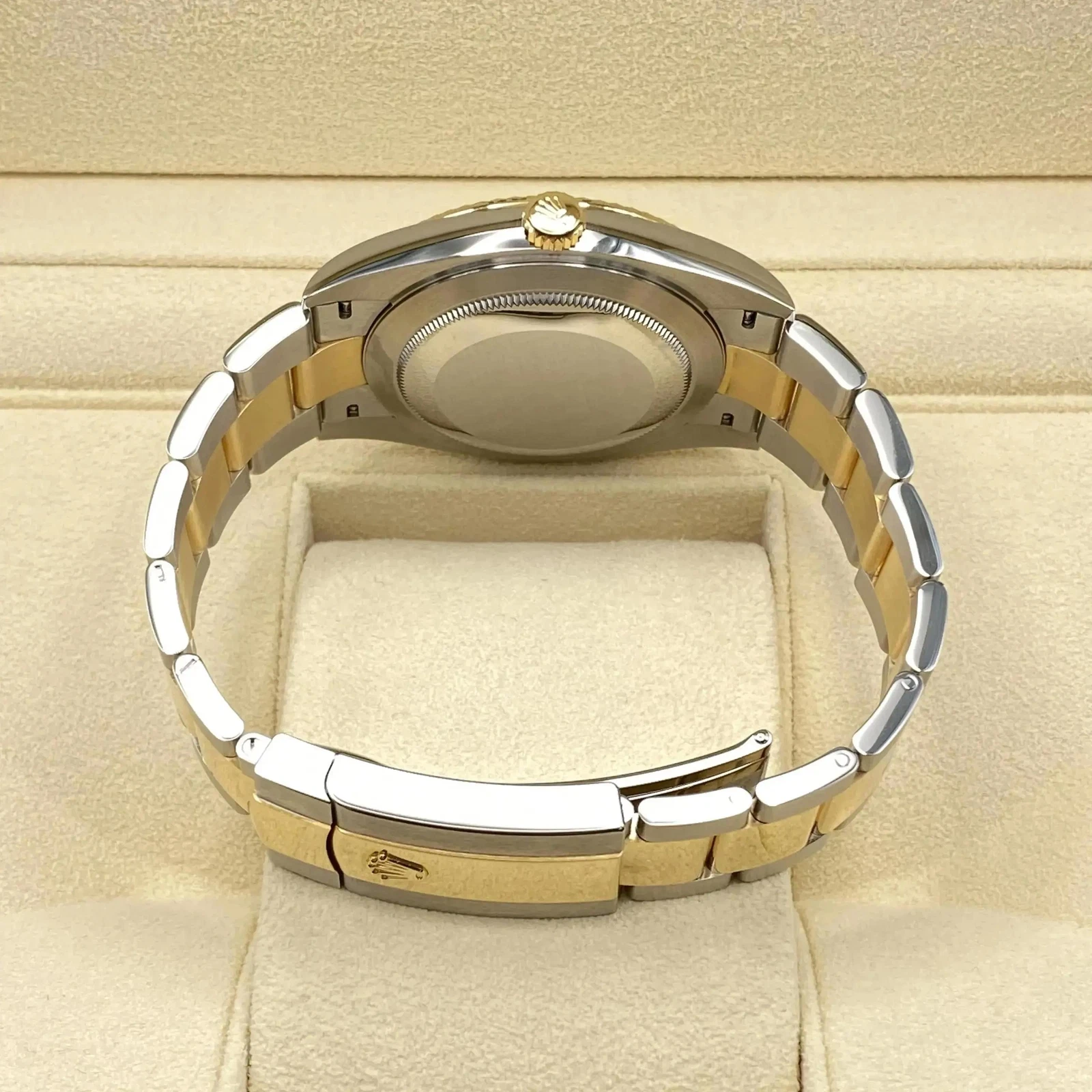 Rolex Datejust 41mm 126303 Champagne Index Oyster Steel and Yellow Gold Mens Watch