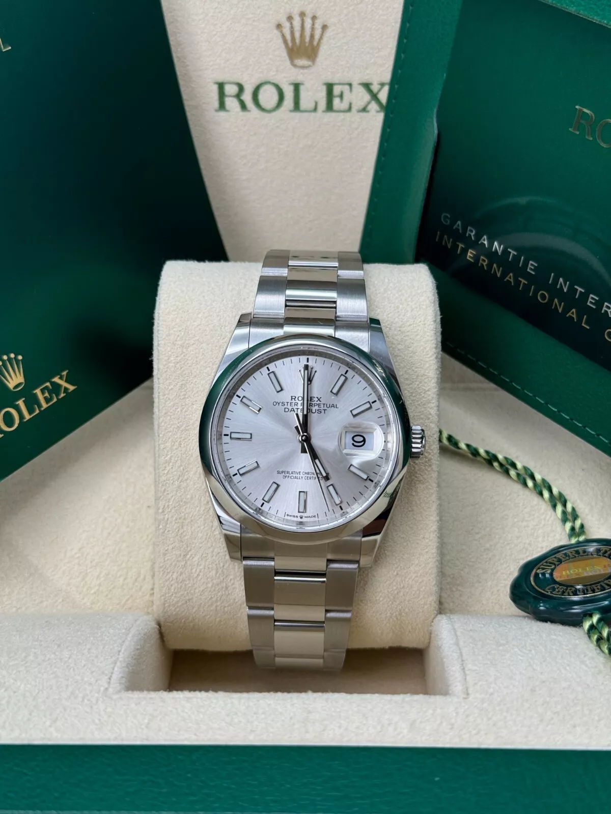 Rolex  Datejust 36mm 126200 Oyster Perpetual Silver Dial Jubilee Stainless Steel
