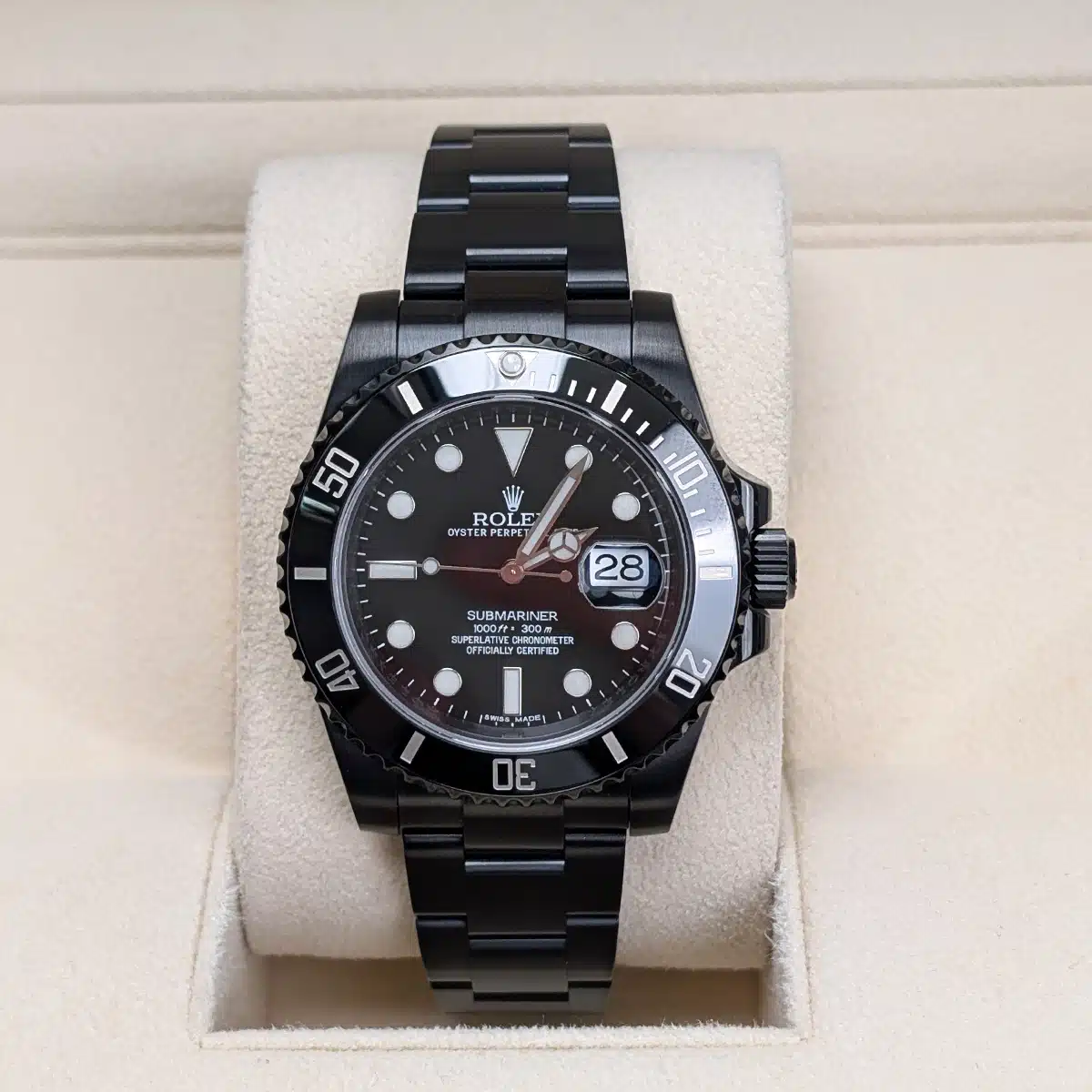 Rolex Submariner  40mm 116610LN Black Dial Black PVD Oyster Bracelet Watch