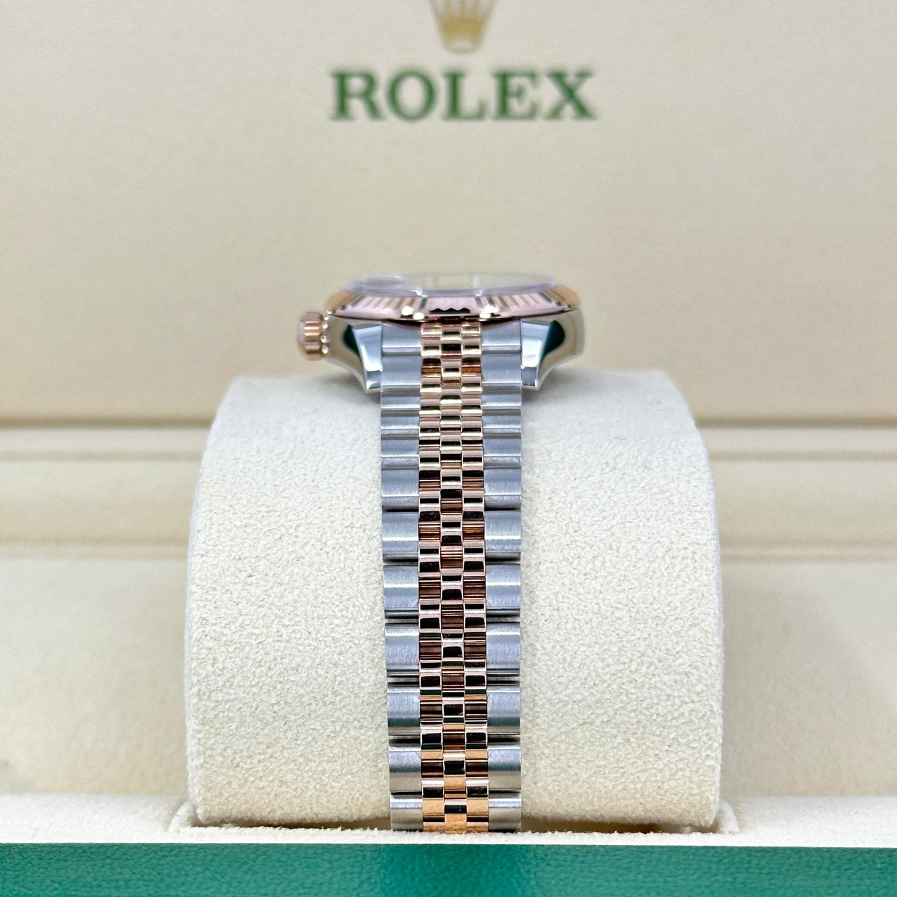 Rolex Lady-Datejust 28mm 279171 Chocolate Roman Oyster Stainless Steel and Rose Gold