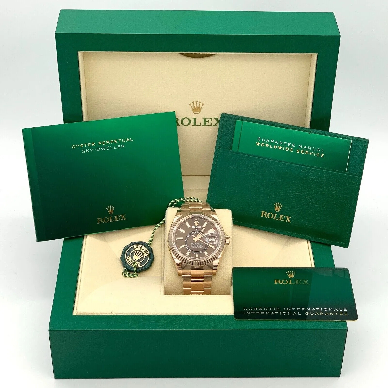 Rolex  Sky-Dweller 42mm 336935-0006 Rose Gold Chocolate Dial Jubilee