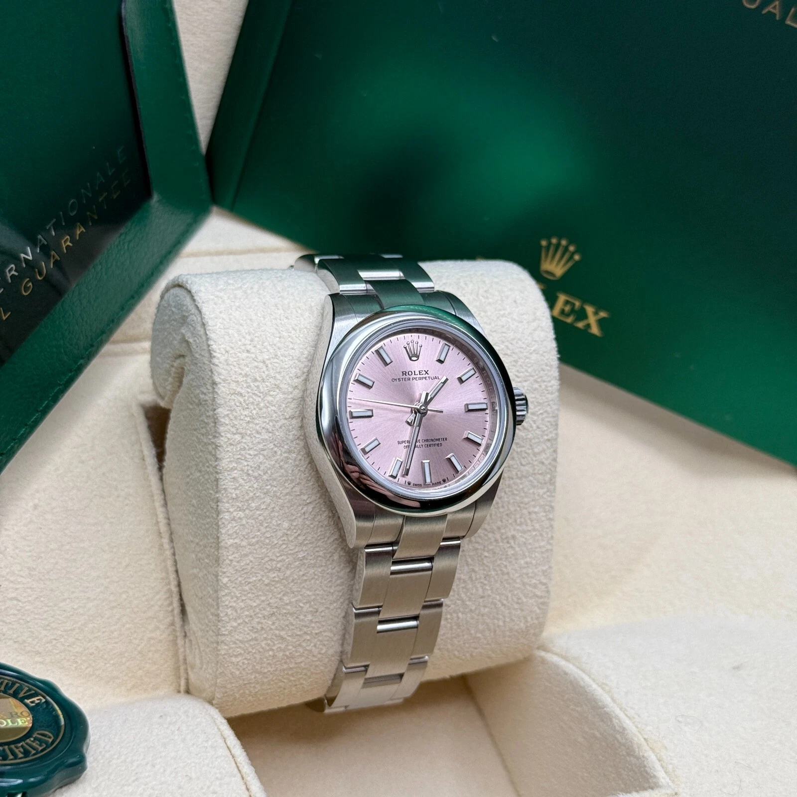 Rolex Oyster Perpetual 31mm 277200-0009 Pink Dial Oyster Bracelet Watch