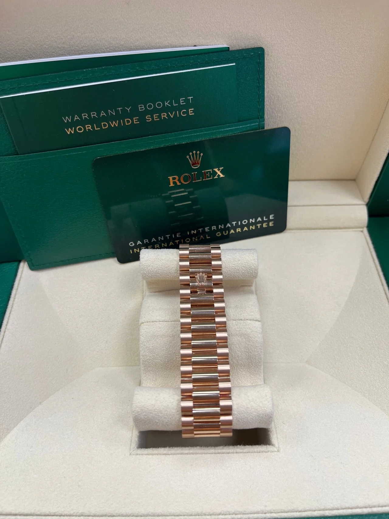 Rolex  Day-Date 40mm Chocolate Baguette Diamond Dial Diamond Bezel Dial Watch 228345RBR