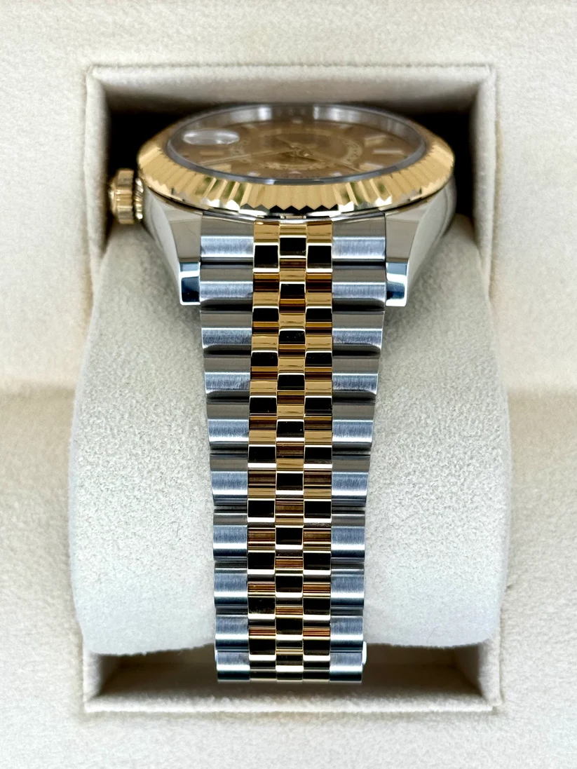 Rolex  Sky-Dweller 42mm 336933-0002 Two-Tone Yellow Gold Champagne Dial Oyster