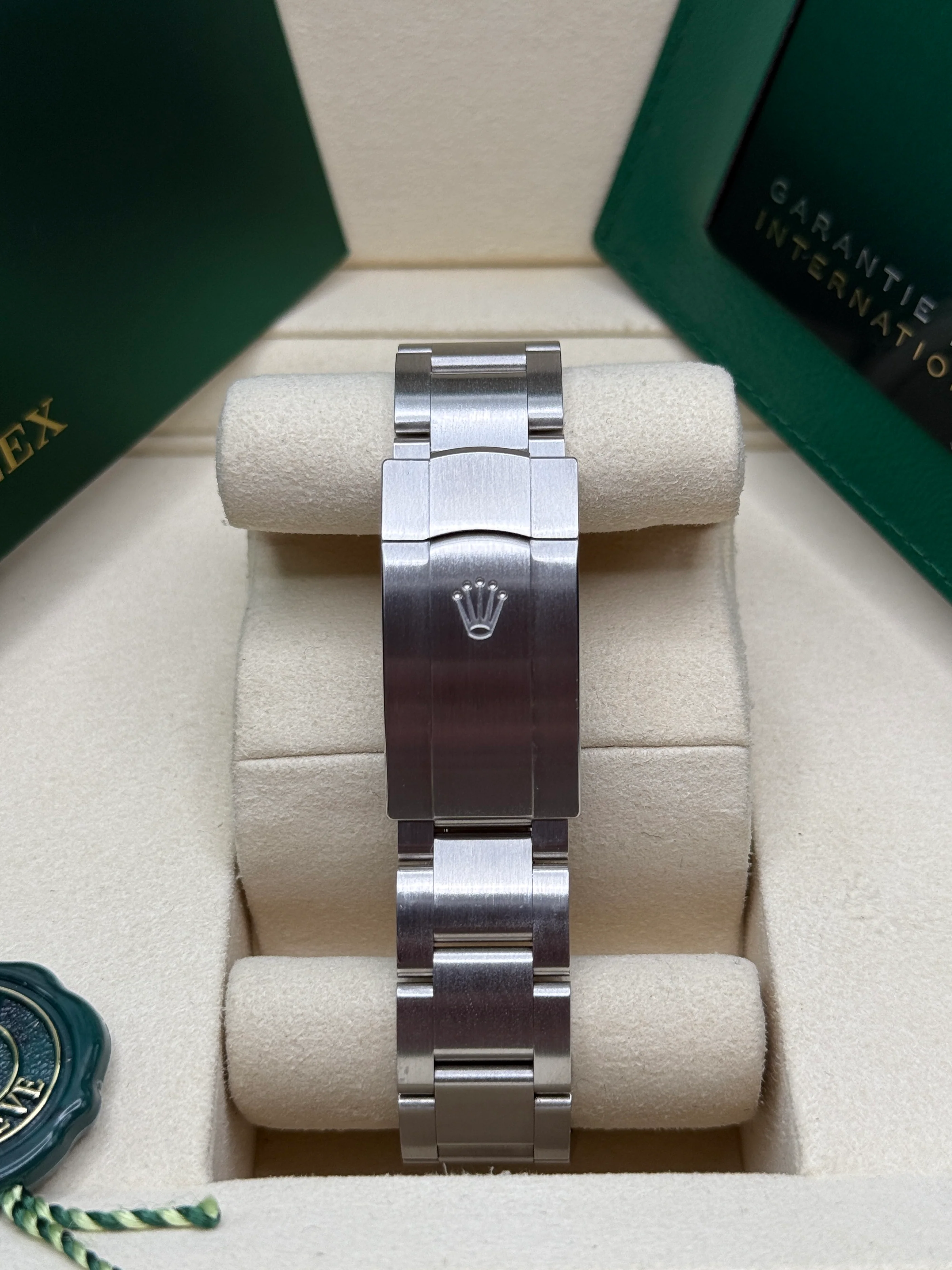 Rolex  Oyster-Perpetual 41mm 124300-0002 Stainless Steel Black Index Dial Watch