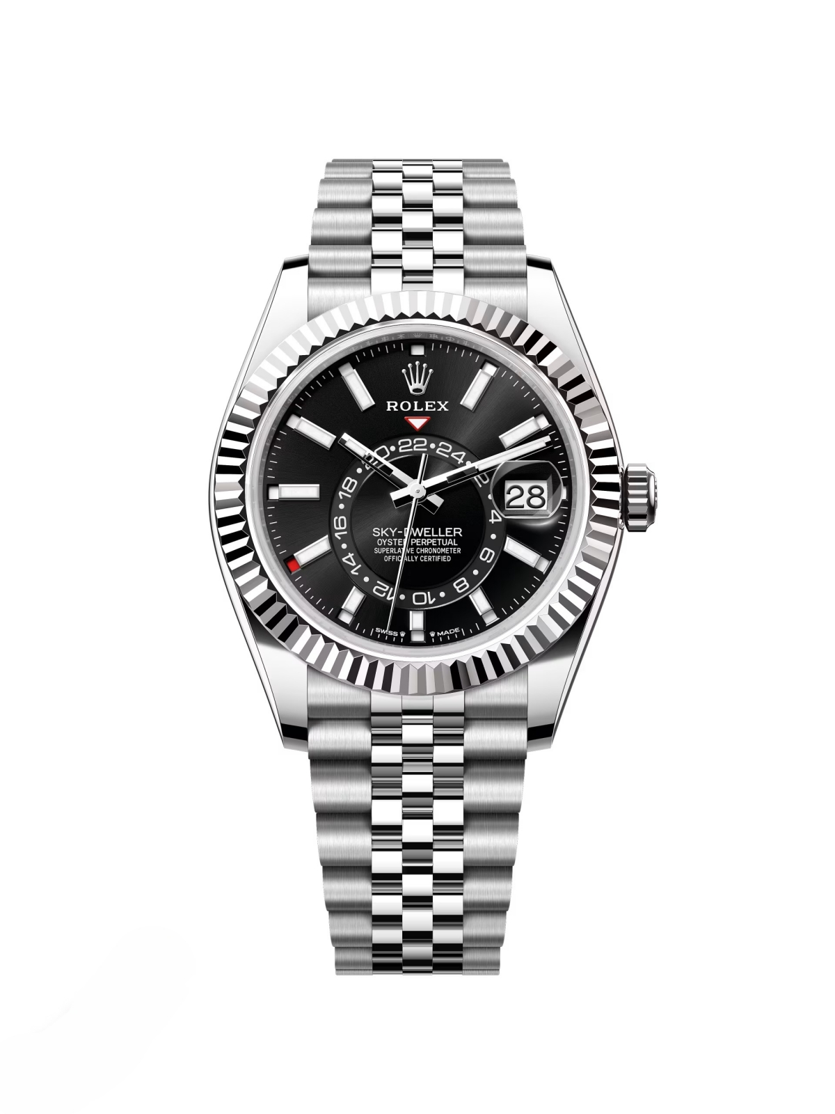 Rolex  Sky-Dweller 42mm 336934-0008 Stainless Steel Black Dial Oyster