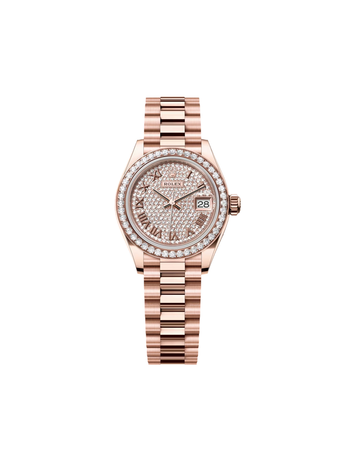 Rolex Lady-Datejust 28mm 279135RBR Diamond Paved Dial