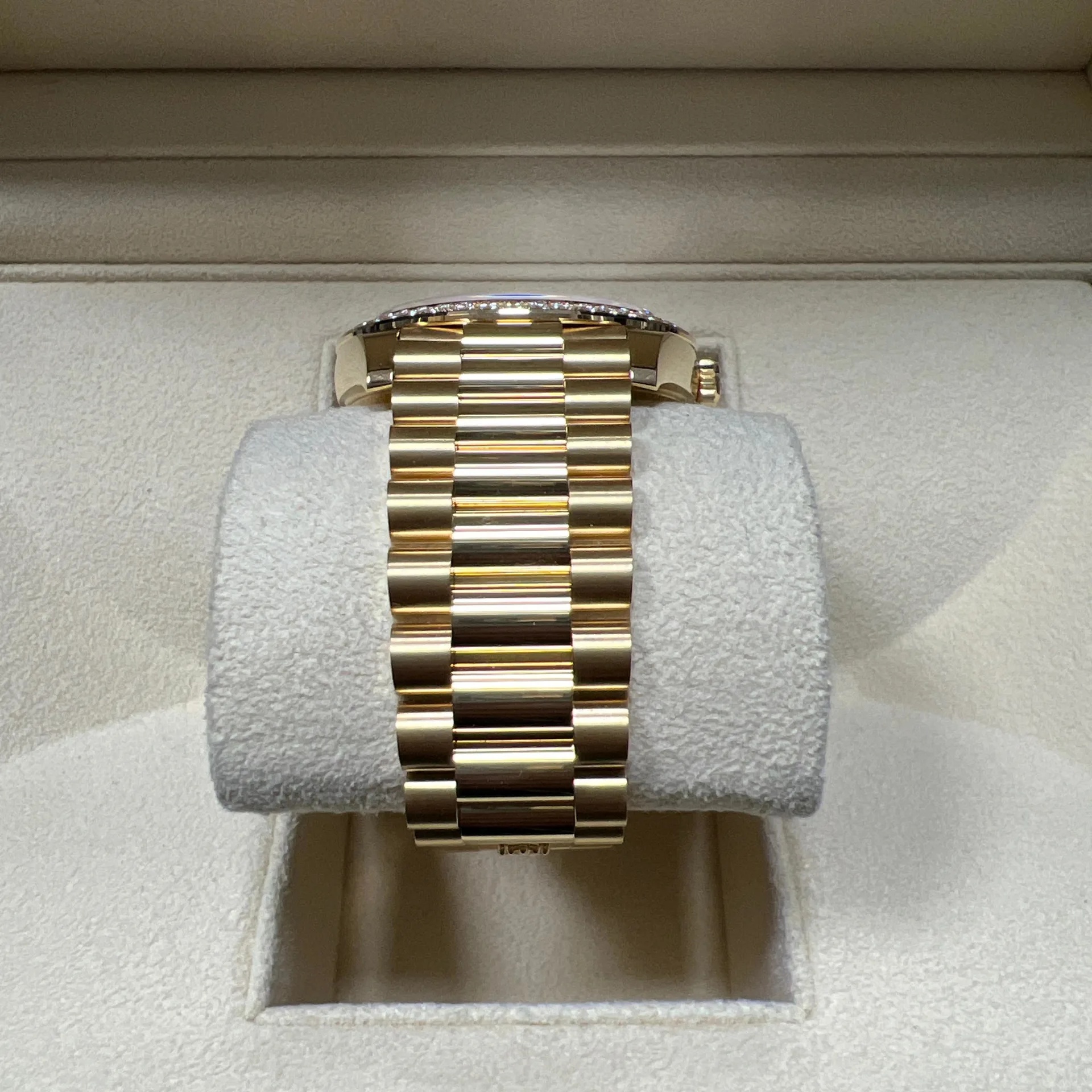 Rolex Day-Date 40mm White Mother-of-Pearl Dial President Watch 228348RBR-0046