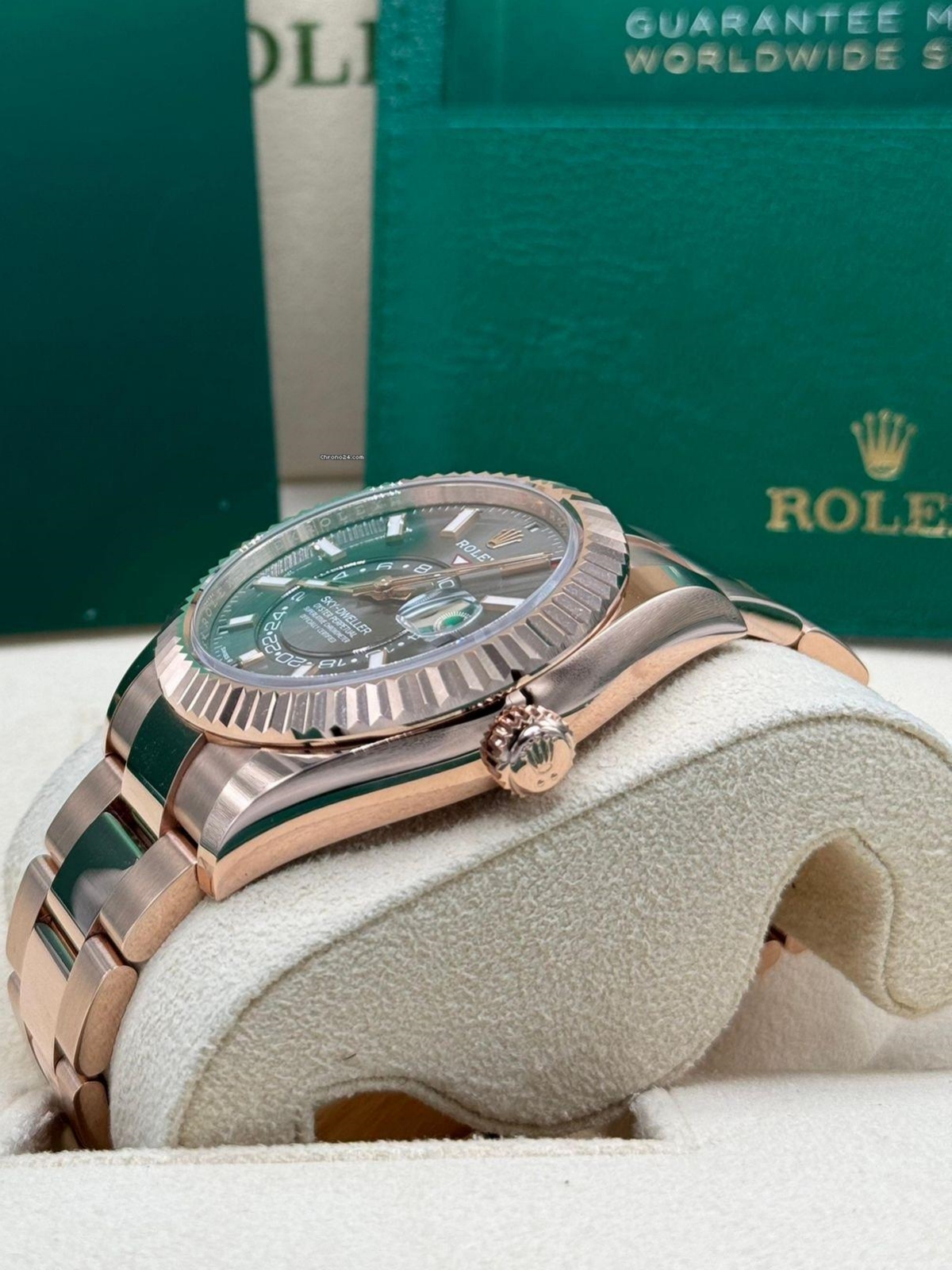 Rolex  Sky-Dweller 42mm 336935-0004 Rose Gold Rhodium Dial Oyster