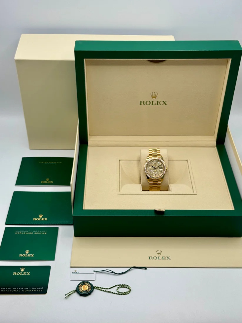 Rolex Day-Date 40mm Diamond Dial Watch 228348RBR-0037