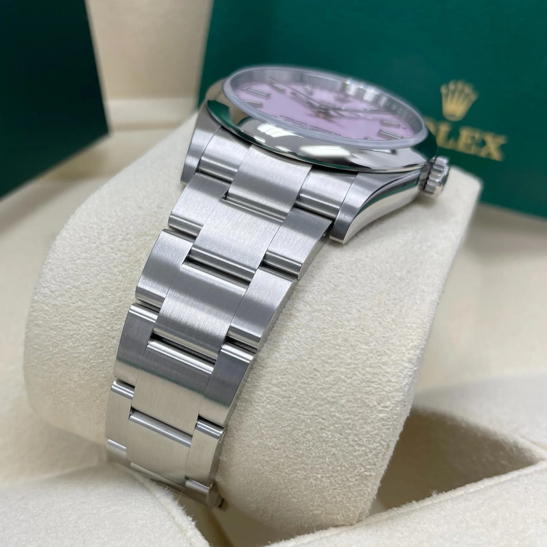 Rolex Oyster Perpetual 36mm 126000-0008 Candy Pink Dial Oyster Stainless Steel