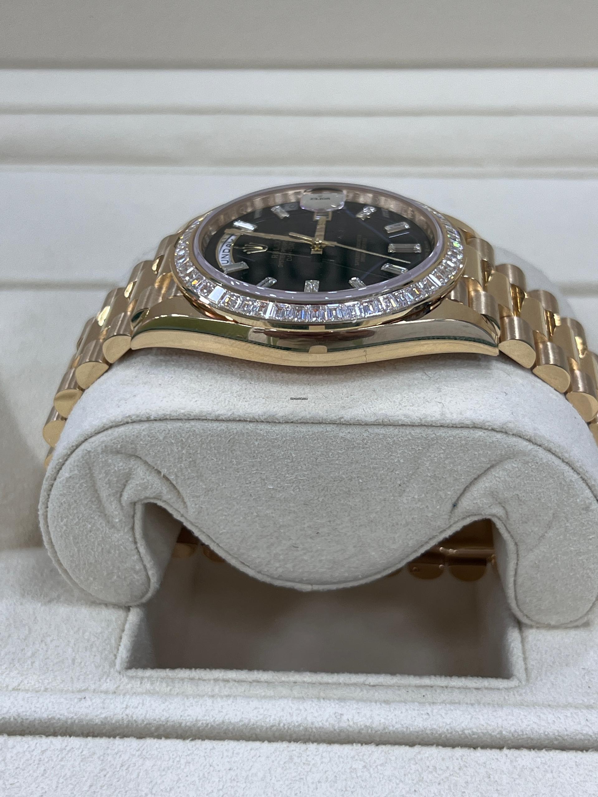 Rolex Day-Date 40mm 228398TBR-0038 Onyx Dial President Watch