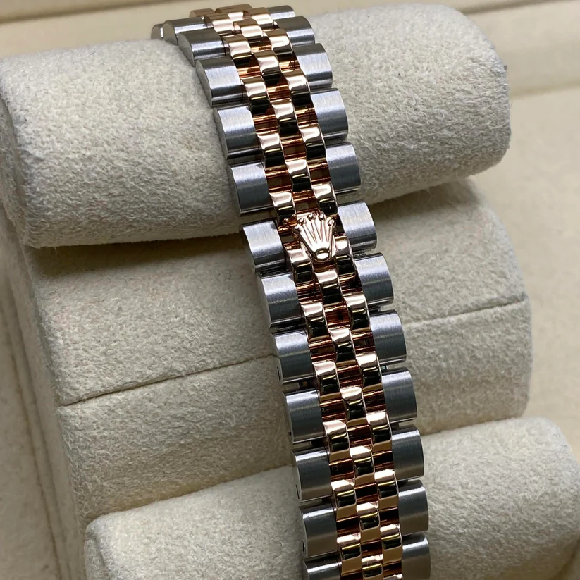 Rolex Lady-Datejust 28mm 279171 Chocolate Index Oyster Stainless Steel and Rose Gold