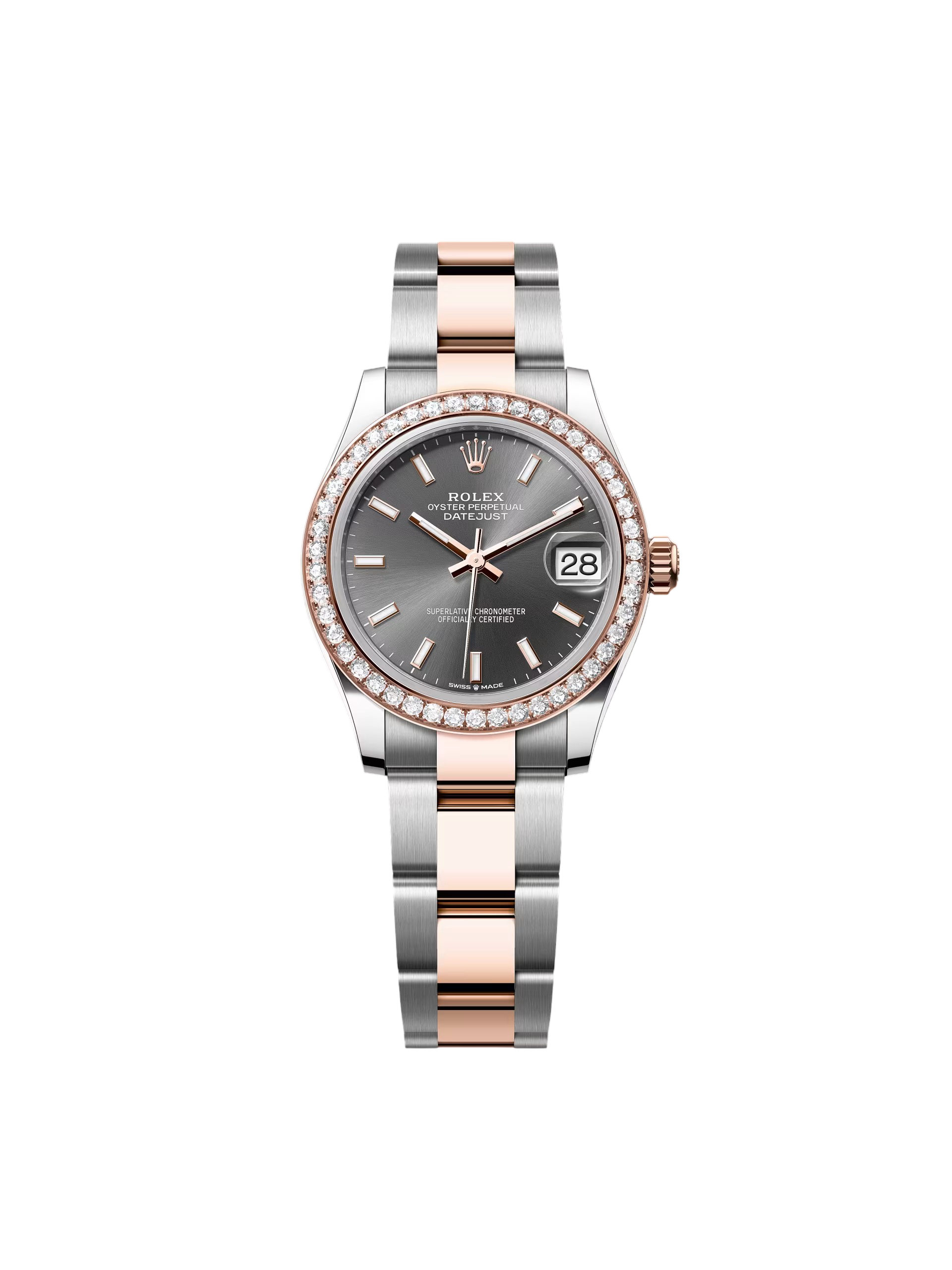 Rolex Datejust m278381RBR Slate 31mm Dial Diamond-Set Bezel