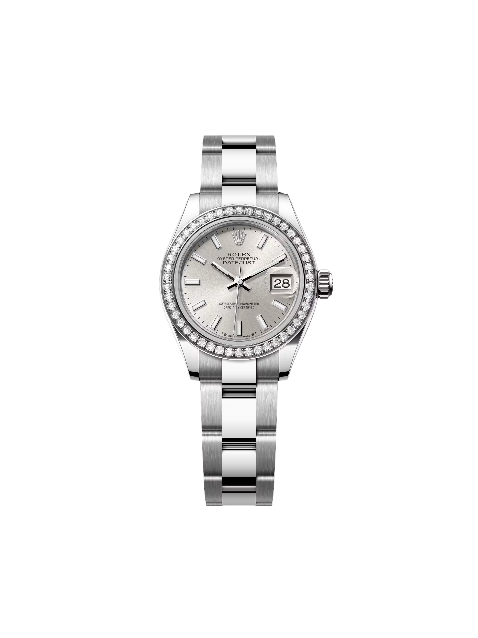 Rolex Lady-Datejust 28mm 279384RBR Silver Dial Oyster Bracelet