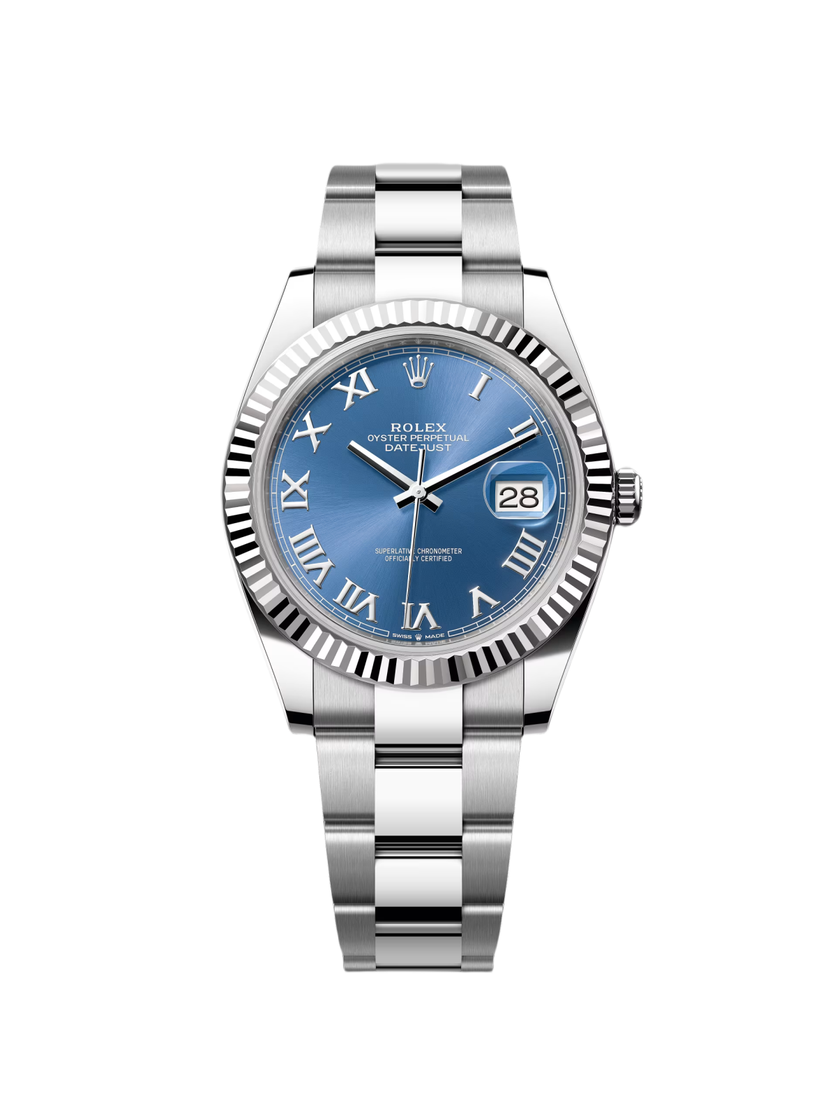 Rolex  Datejust 41mm 126334 Blue Roman Oyster Stainless Steel Men’s Watch