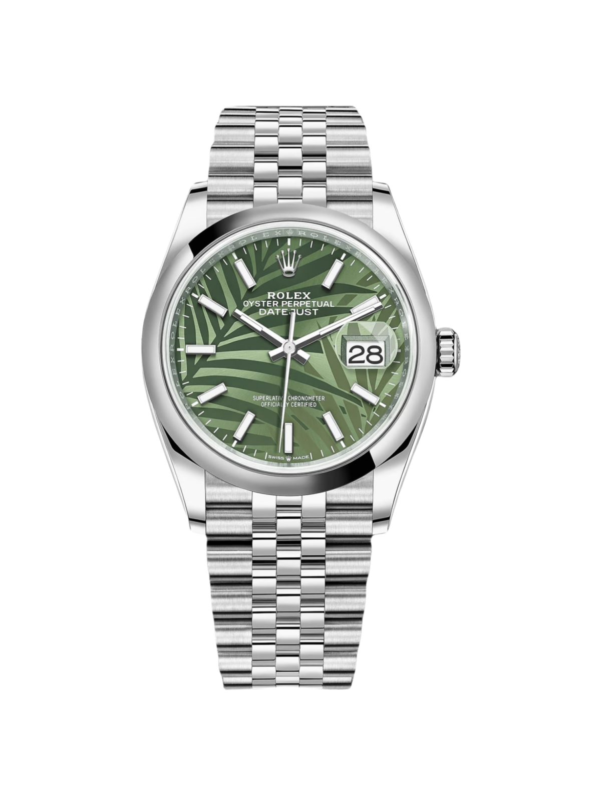 Rolex  Datejust 36mm 126200 Green Dial Watch