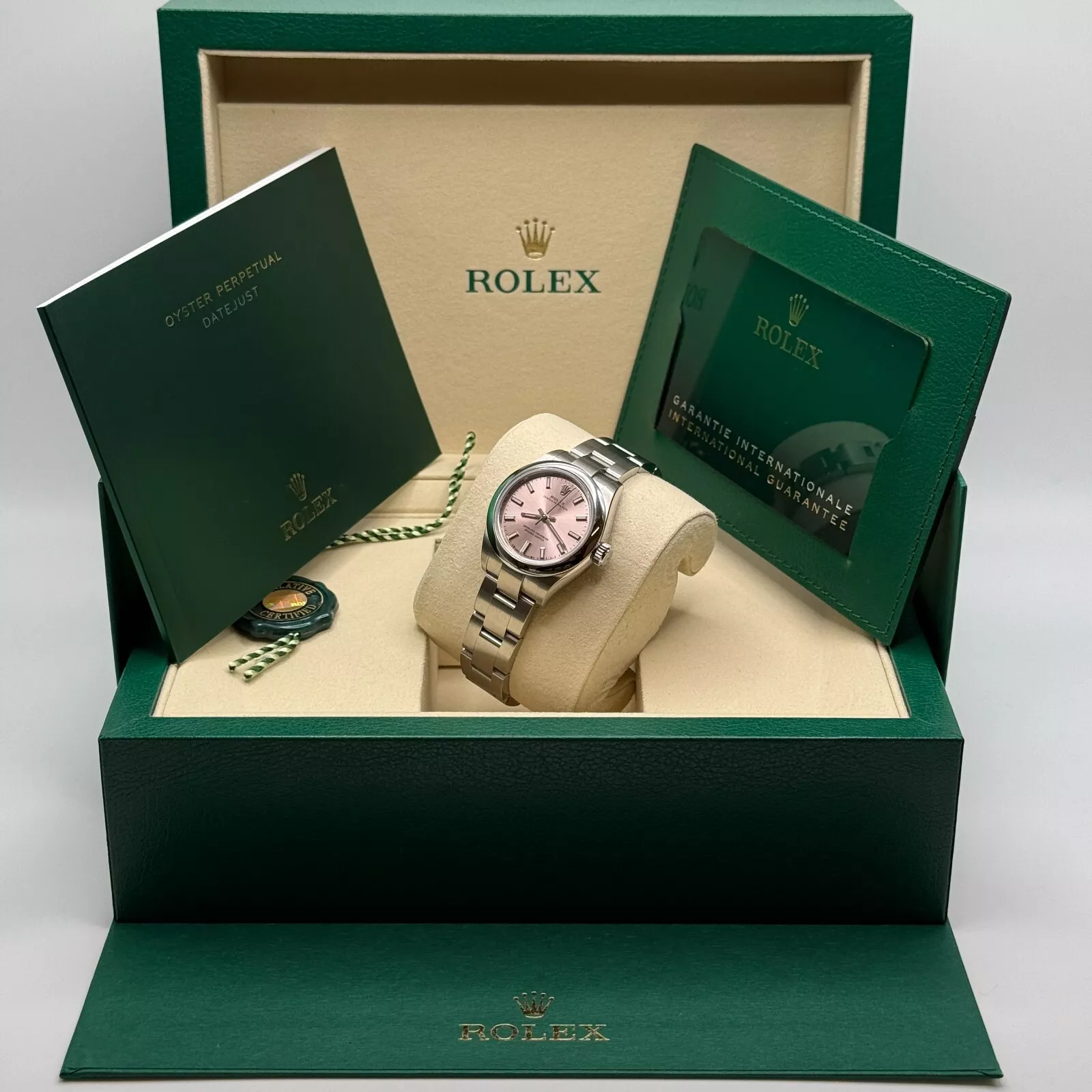 Rolex Oyster Perpetual 28mm 276200-0009 Pink Dial Oyster Stainless Steel Bracelet