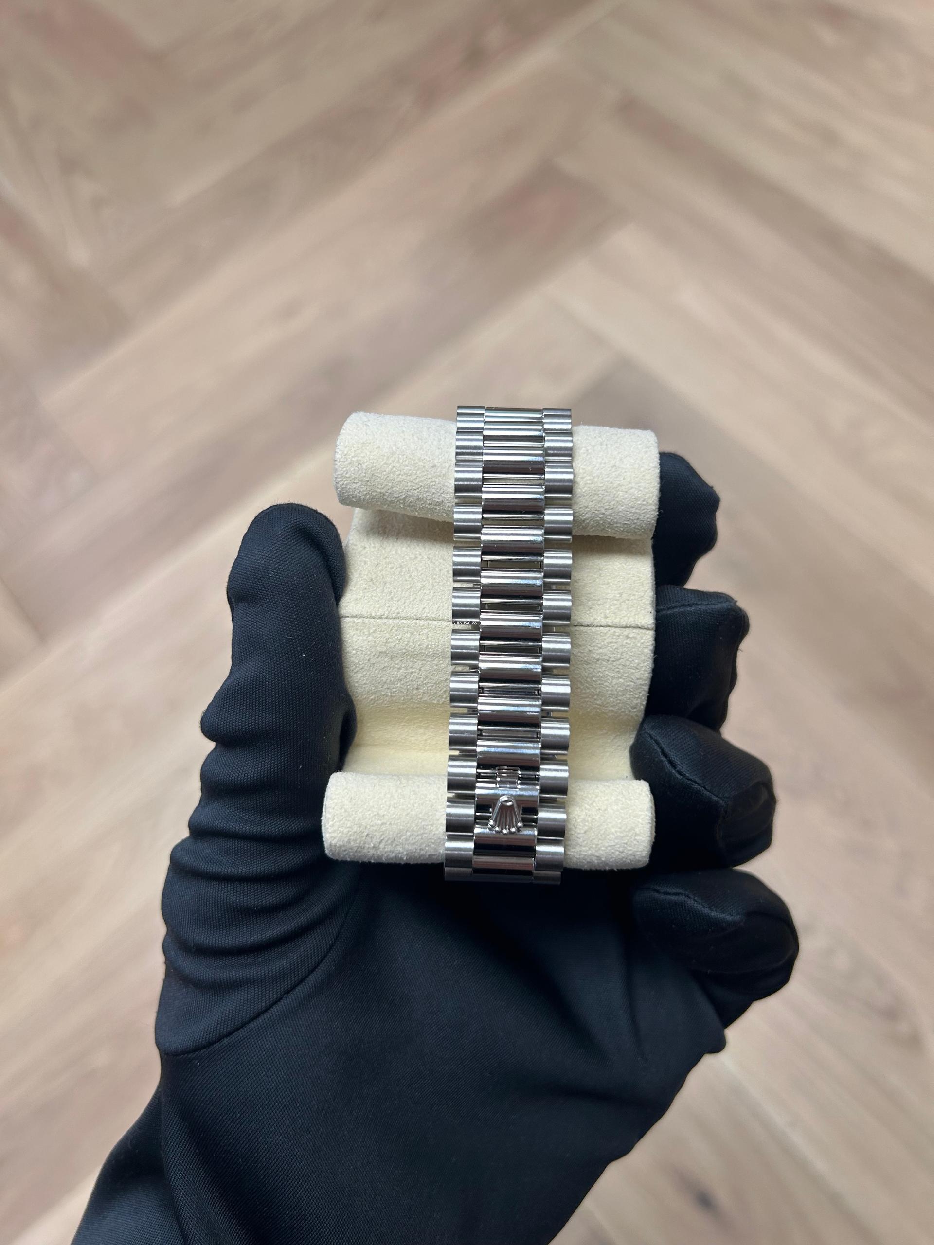 Rolex Day-Date 40mm 228396TBR-0027 Meteoriate Baguette Diamond Dial and Bezel Watch