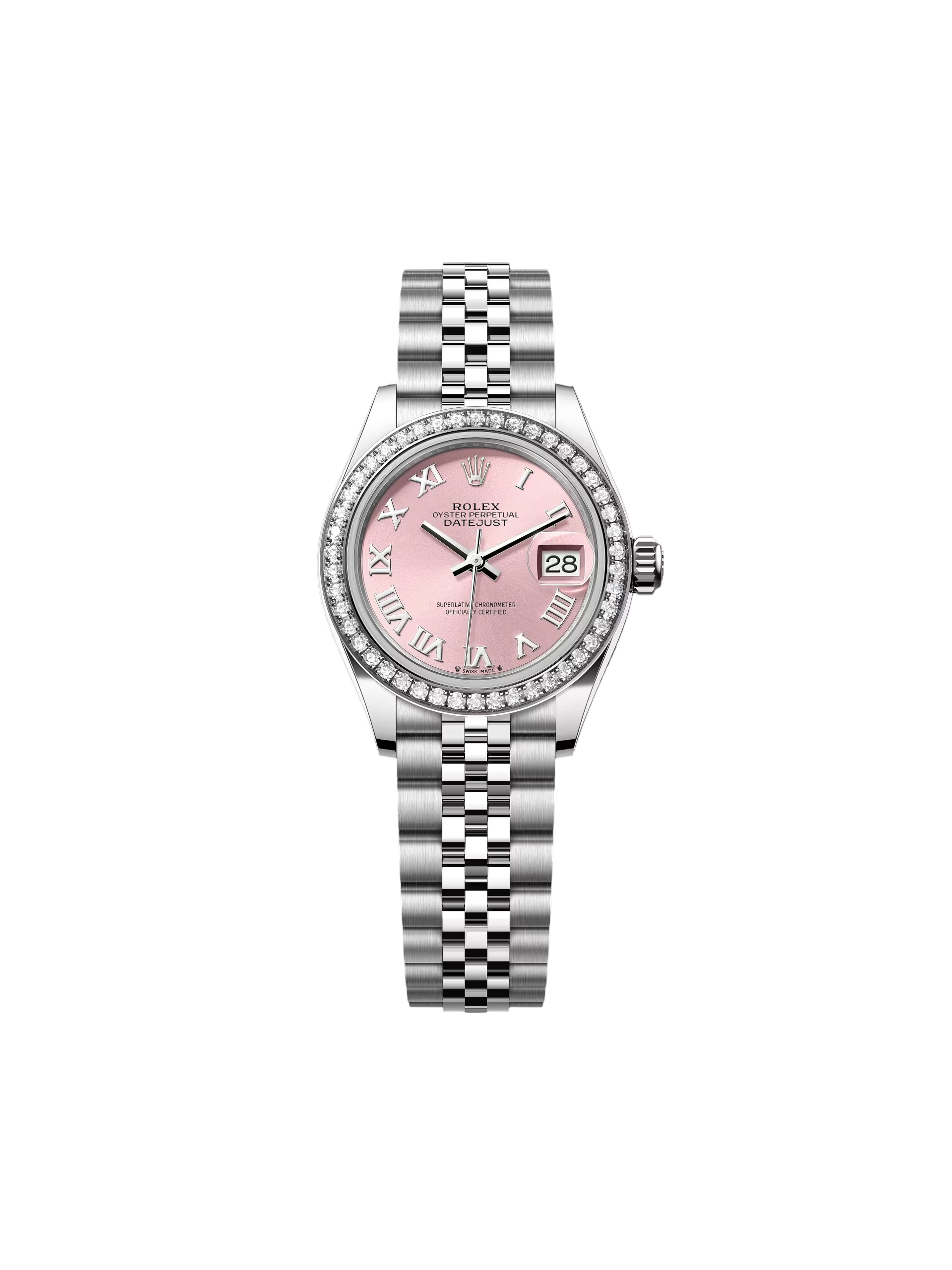 Rolex Lady-Datejust 28mm 279384RBR Pink Dial Oyster Bracelet