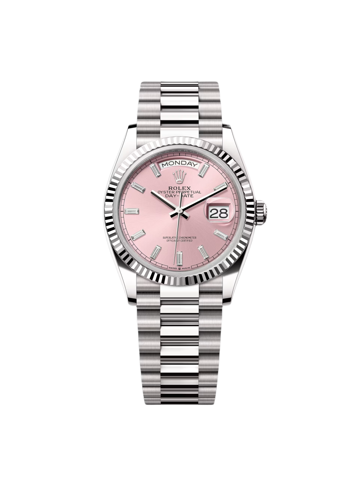 Rolex Day-Date 128239-0071 Pink Diamond Dial 36mm