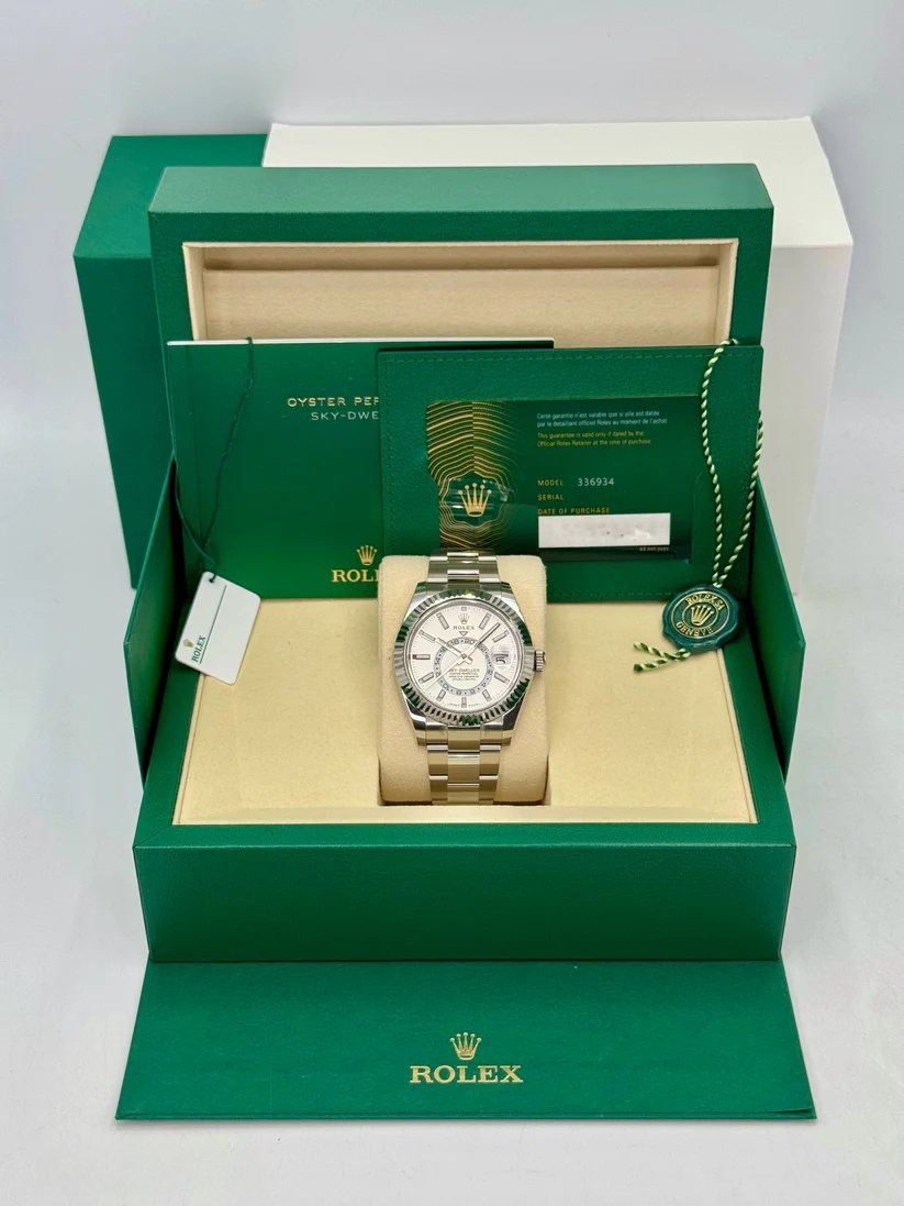 Rolex  Sky-Dweller 42mm 336934-0003 Stainless Steel White Dial Oyster