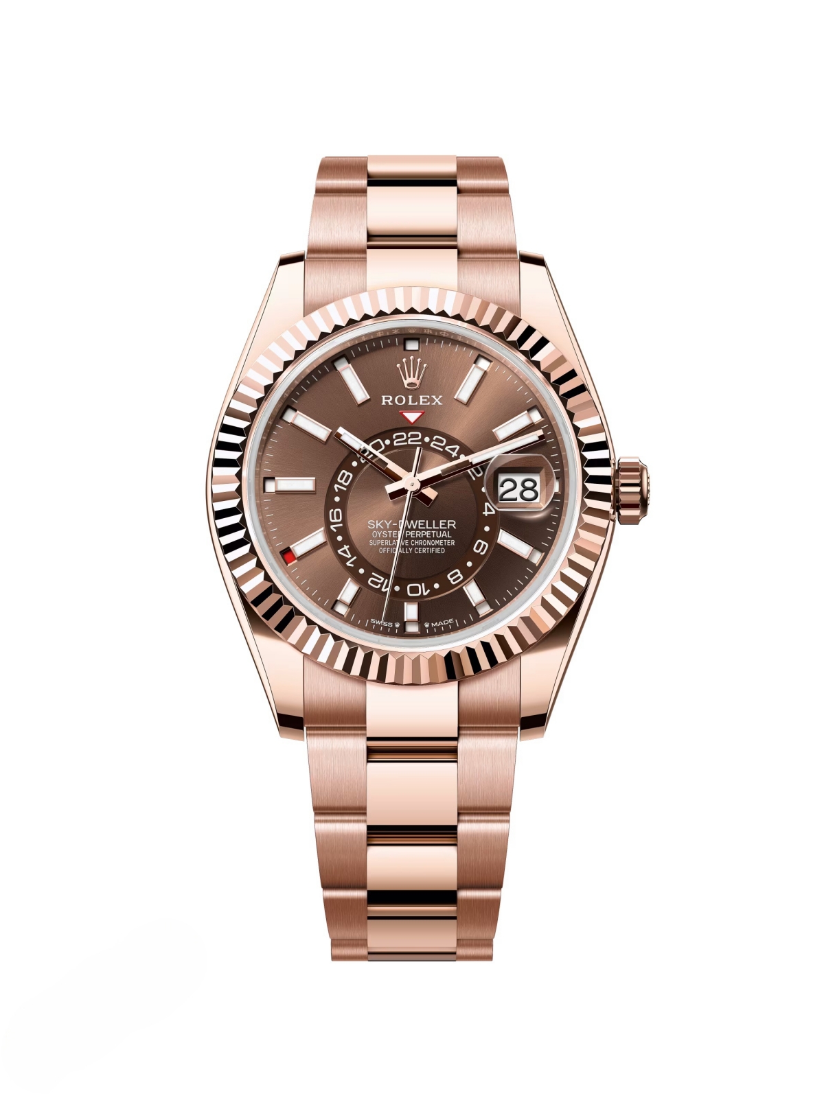 Rolex  Sky-Dweller 42mm 336935-0002 Rose Gold Chocolate Dial