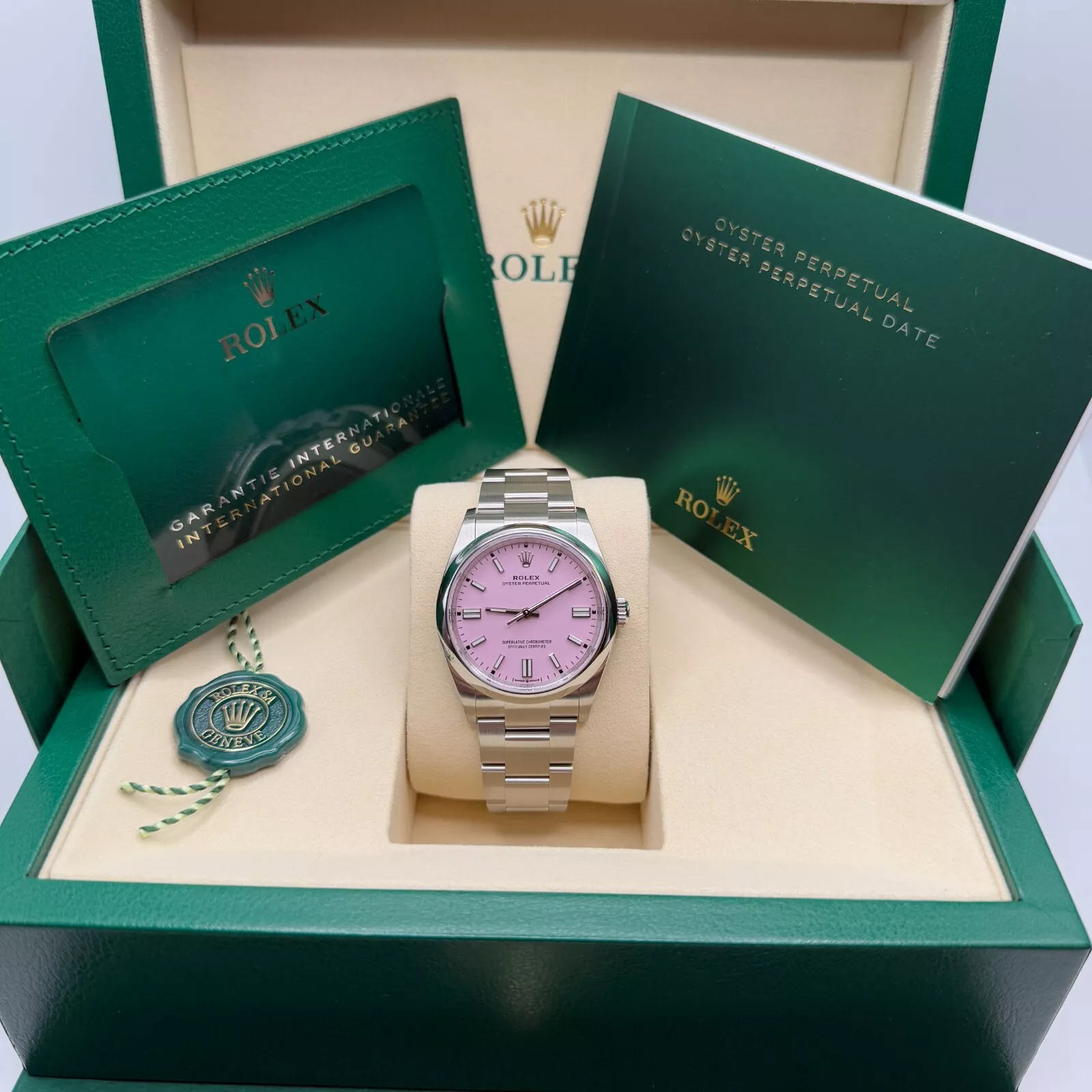 Rolex Oyster Perpetual 36mm 126000-0008 Candy Pink Dial Oyster Stainless Steel