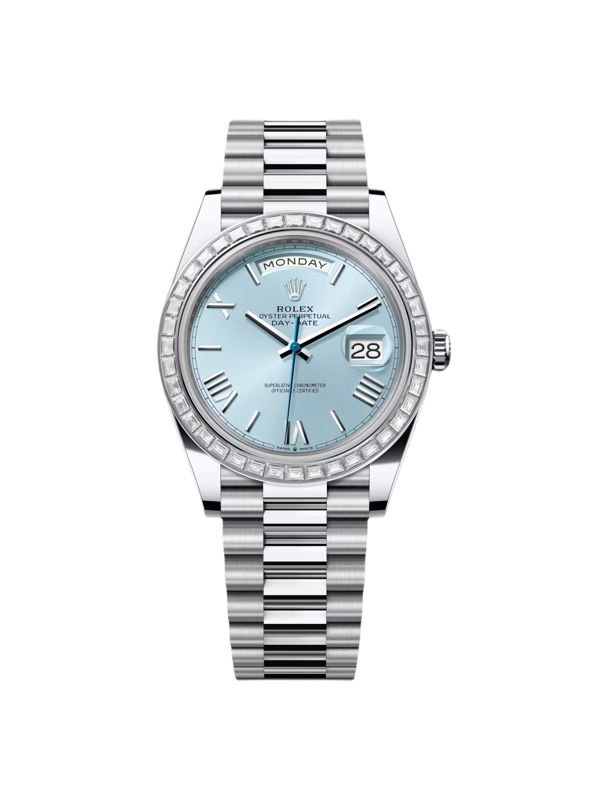 Rolex Day-Date 40mm 228396TBR-0030 Ice Blue Roman Dial