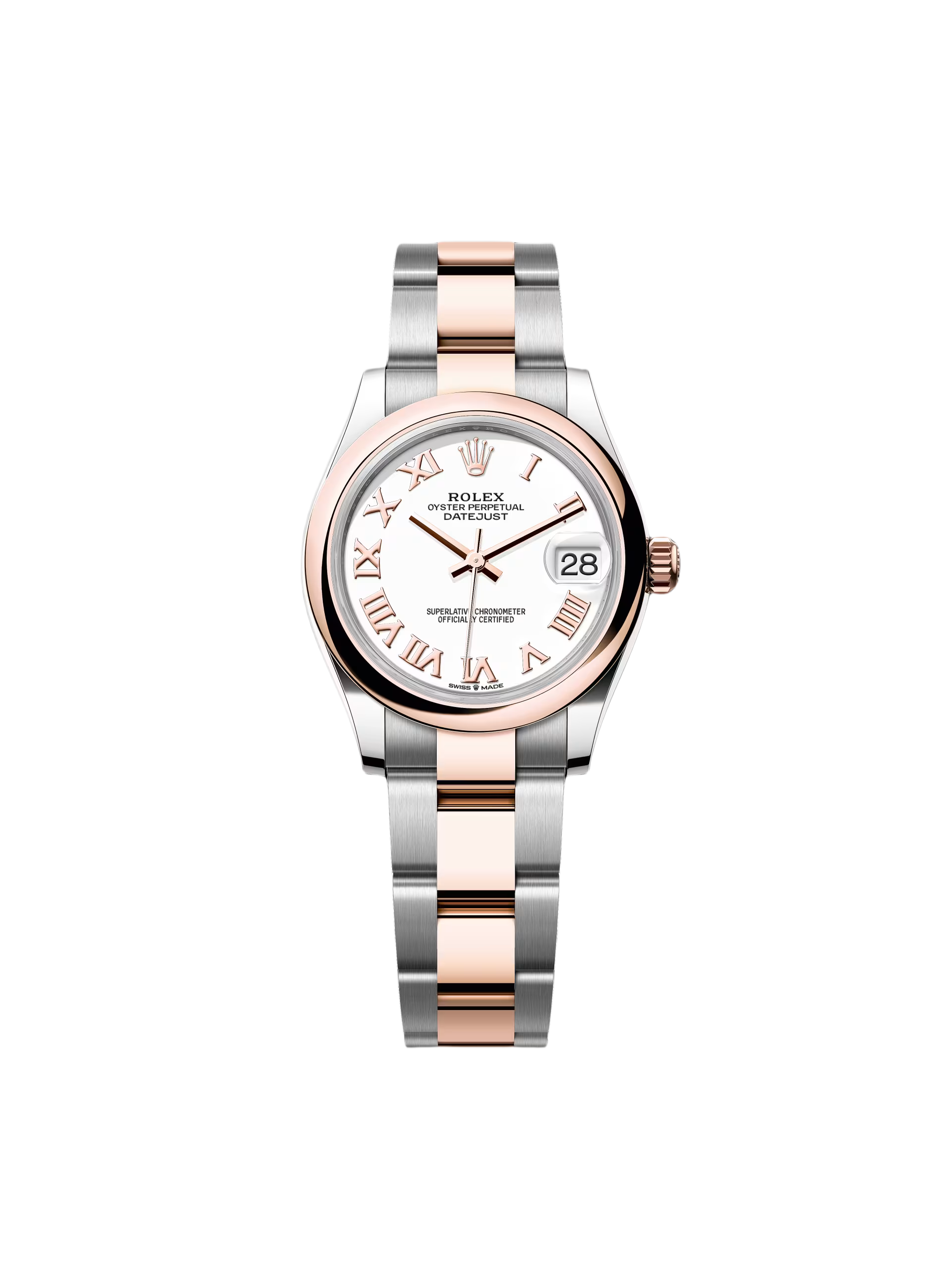 Rolex Datejust m278241-0001/0002 White 31mm Dial Oyster Bracelet Watch