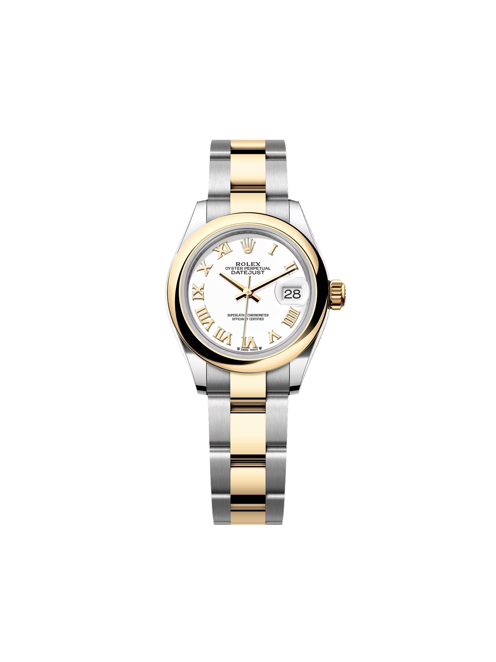 Rolex Lady-Datejust 28mm  279163 White Roman Dial Oyster Bracelet