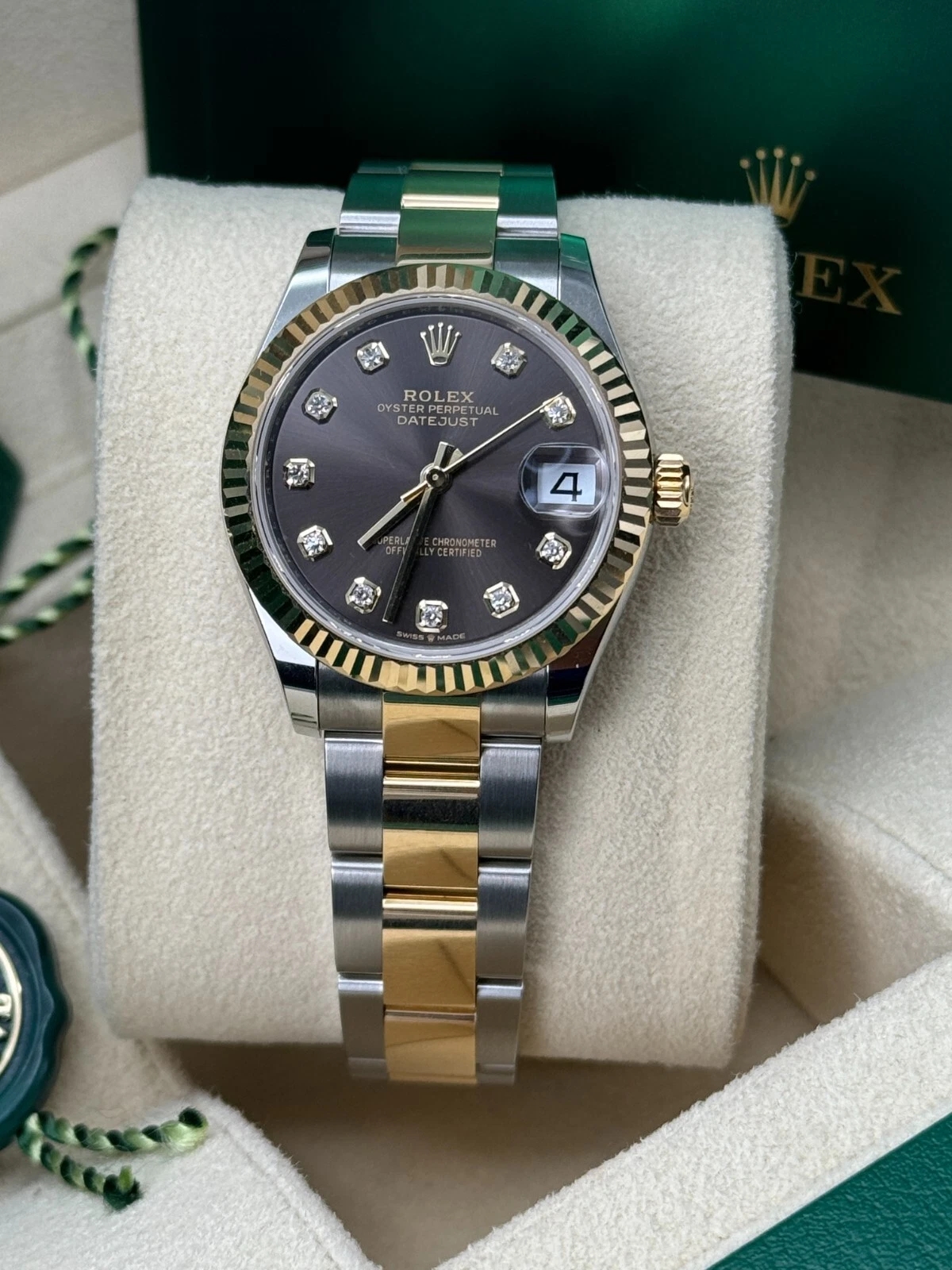 Rolex Datejust m278273-0021/0022 31mm Dark Grey Dial Stainless Steel and Yellow Gold Oyster Watch
