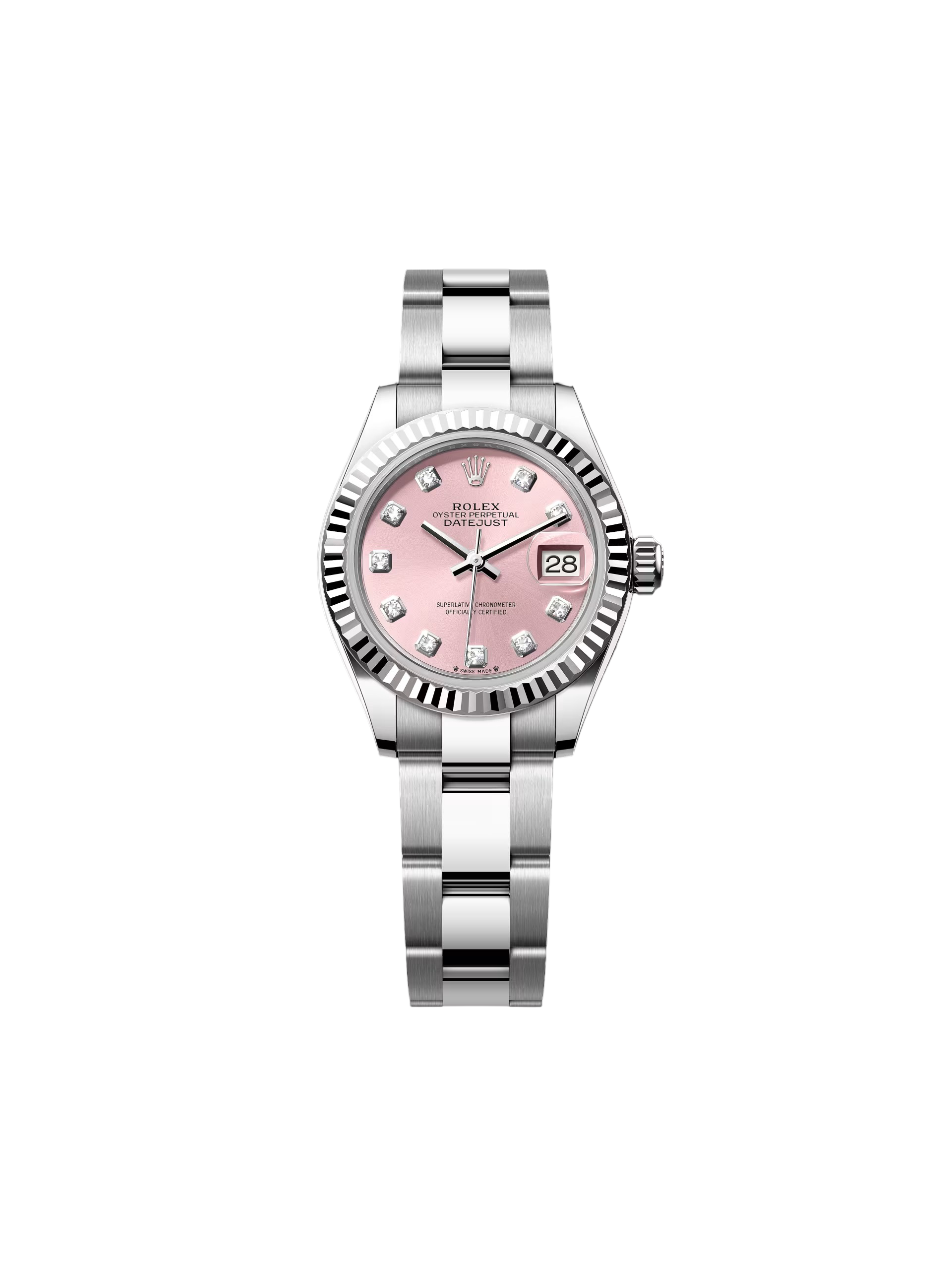 Rolex Lady-Datejust 28mm 279174 Pink Diamond Dial Oyster Bracelet