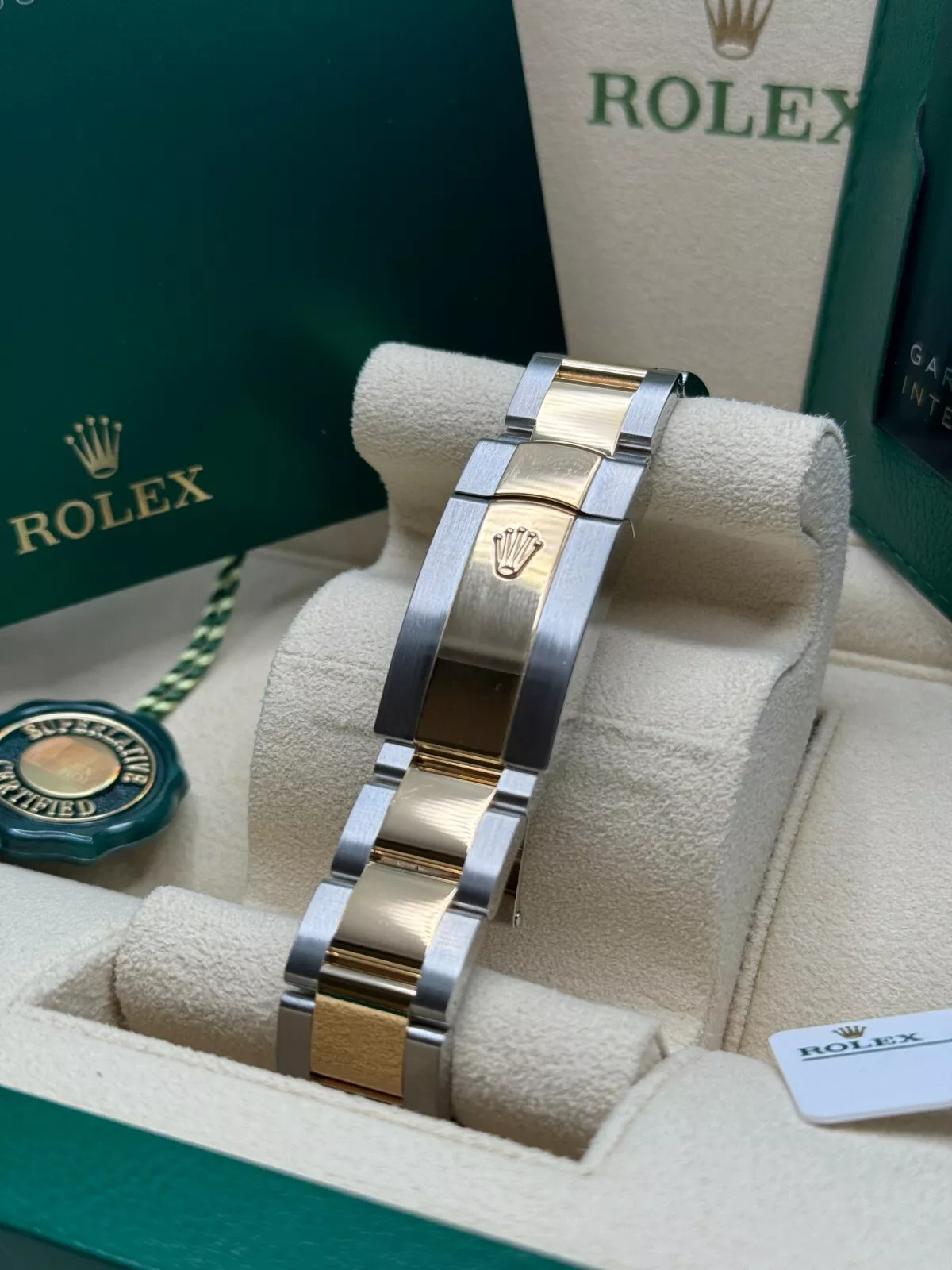 Rolex  Datejust 41mm 126333 White Index Oyster Steel and Yellow Gold Mens Watch