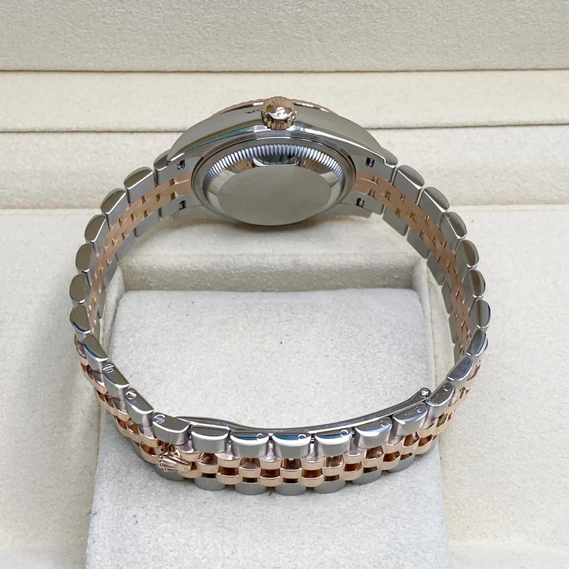 Rolex Lady-Datejust 28mm 279171 Chocolate Index Oyster Stainless Steel and Rose Gold