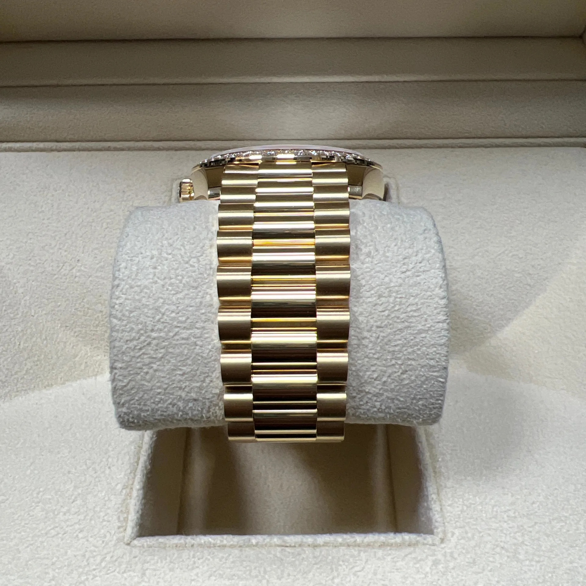 Rolex Day-Date 40mm White Mother-of-Pearl Dial President Watch 228348RBR-0046