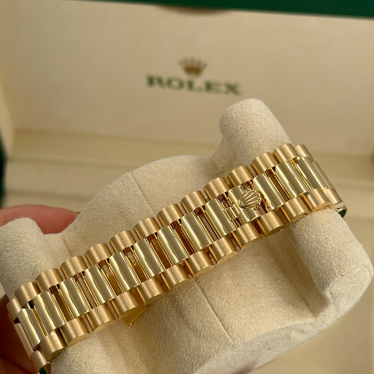 Rolex Day-Date 40mm 228398TBR-0042 Green Ombré Dial President Watch