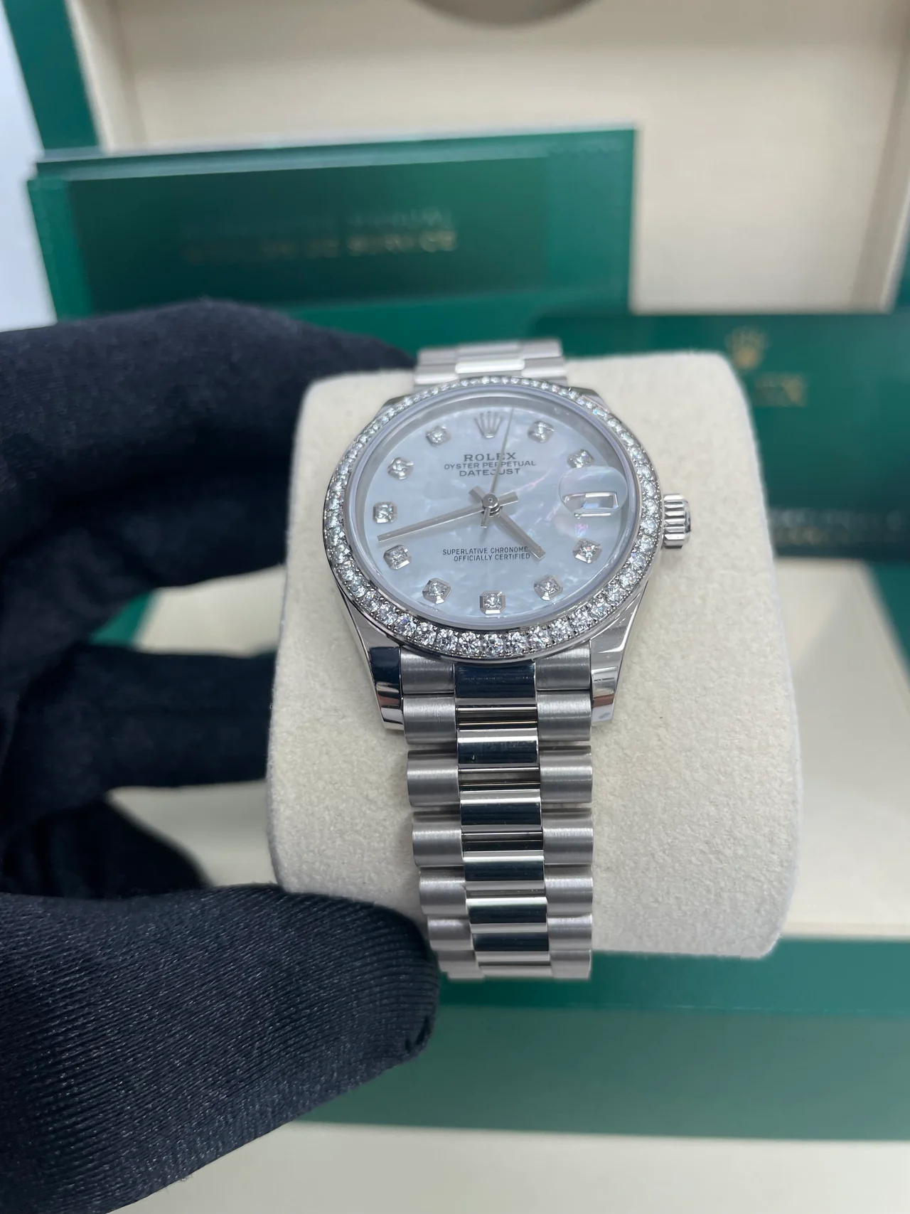 Rolex Datejust m278289RBR-0005 31mm Datejust Diamond Bezel MOP Dial