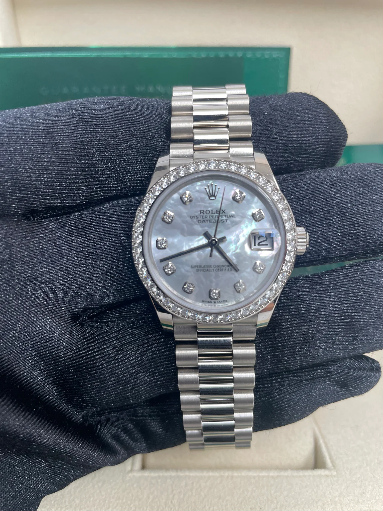 Rolex Datejust m278289RBR-0005 31mm Datejust Diamond Bezel MOP Dial