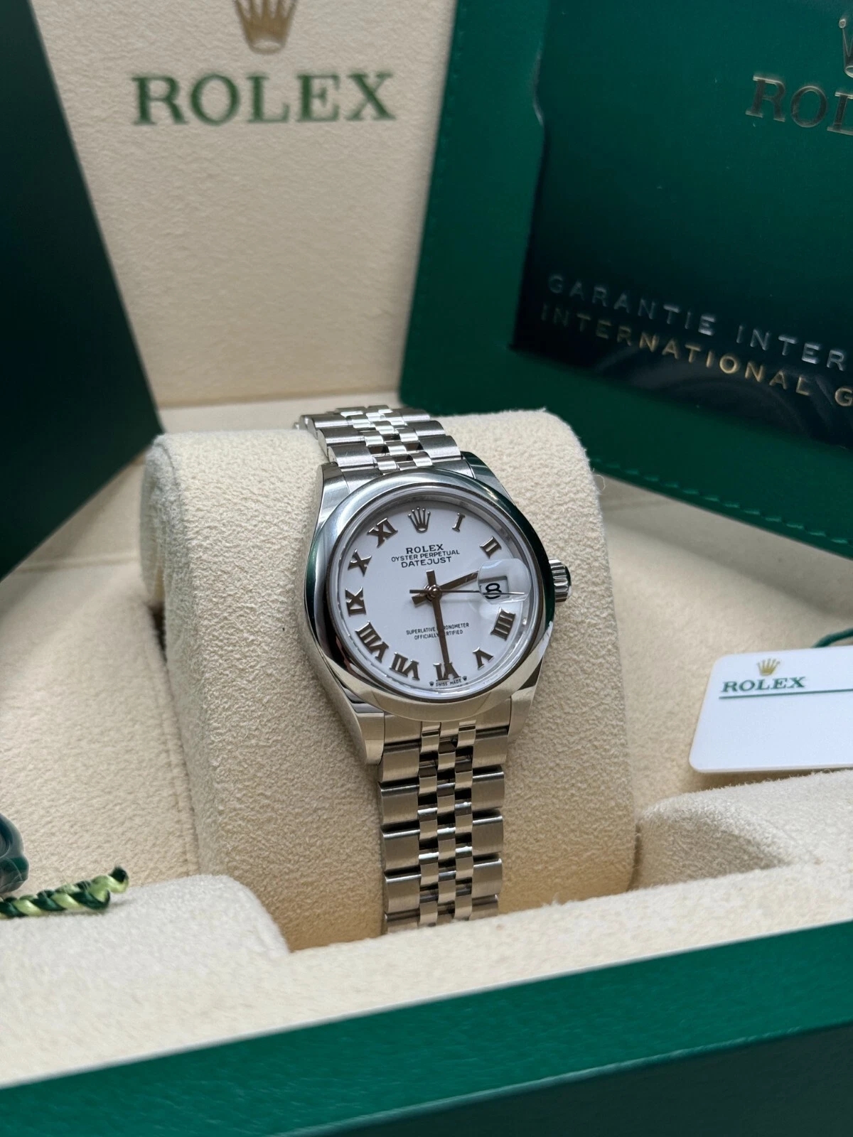 Rolex Lady-Datejust 279160  Oyster Perpetual 28mm White Dial Oyster Bracelet