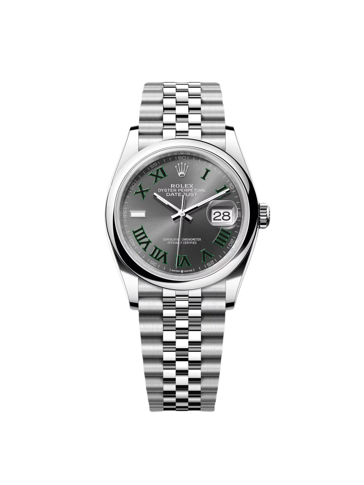 Rolex  Datejust 36mm 126200 Oyster Perpetual Wimbledon Dial Jubilee Stainless Steel