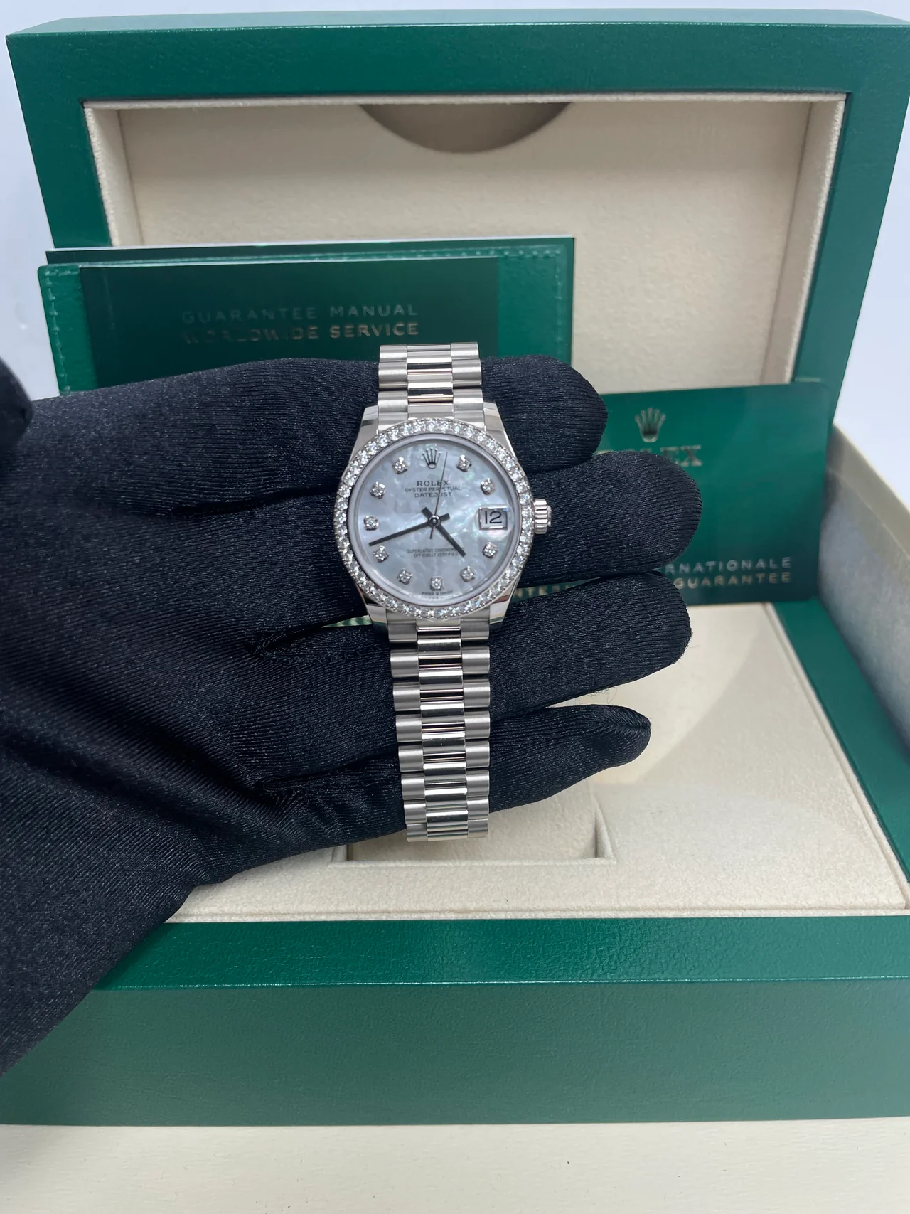 Rolex Datejust m278289RBR-0005 31mm Datejust Diamond Bezel MOP Dial
