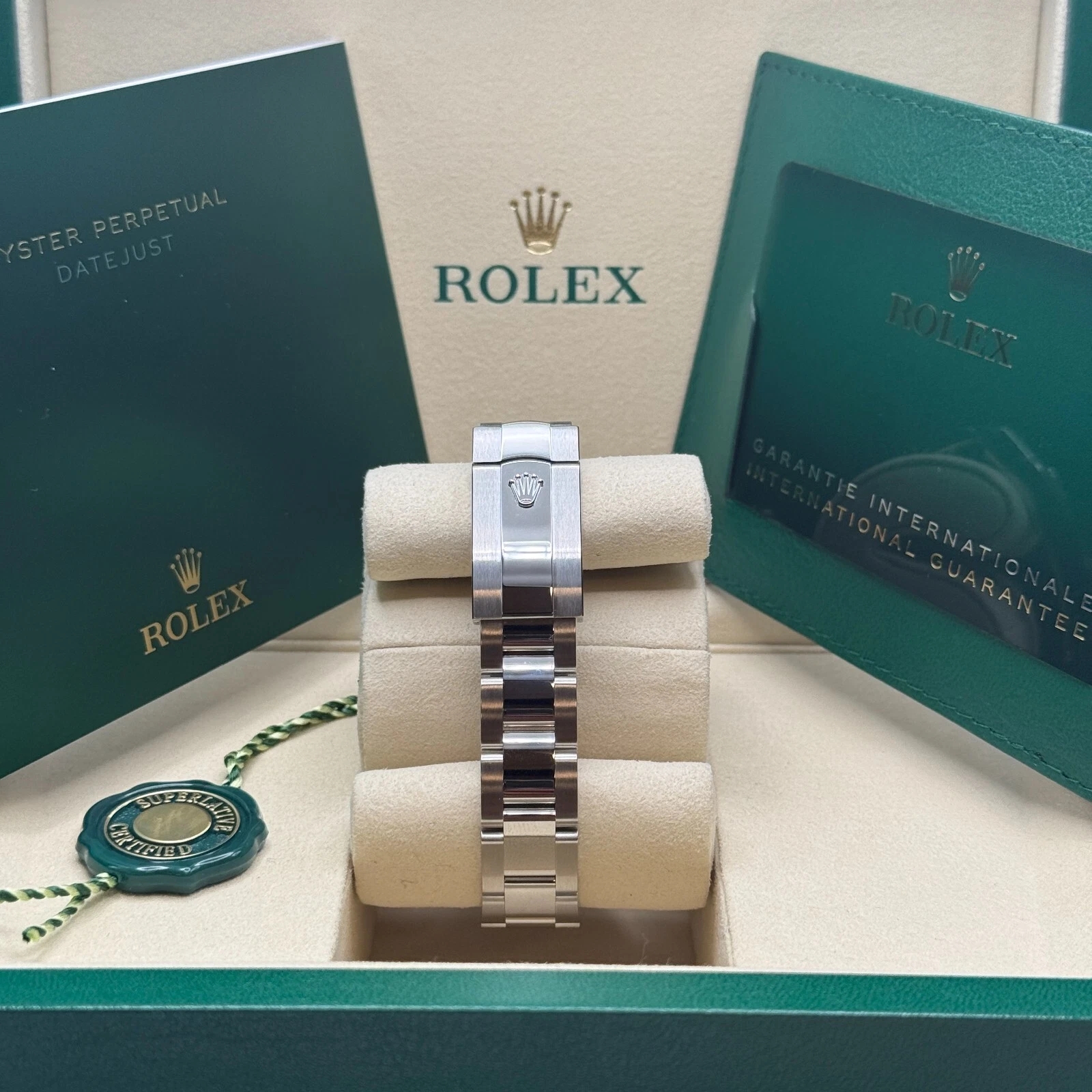 Rolex Datejust m278344-0035/0036 Bright Blue Dial 31mm Domed Diamond Oyster Watch